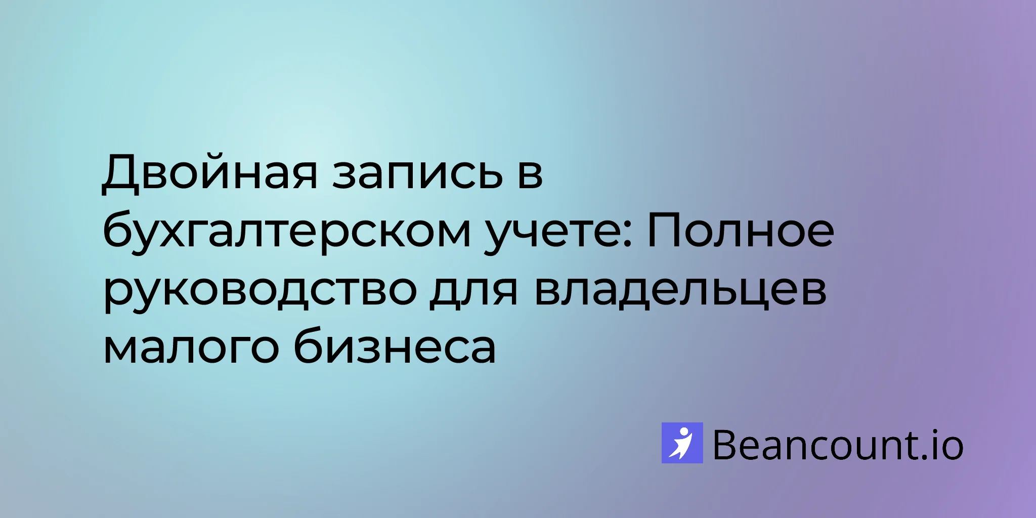 Двойная запись в бухгалтерском учете