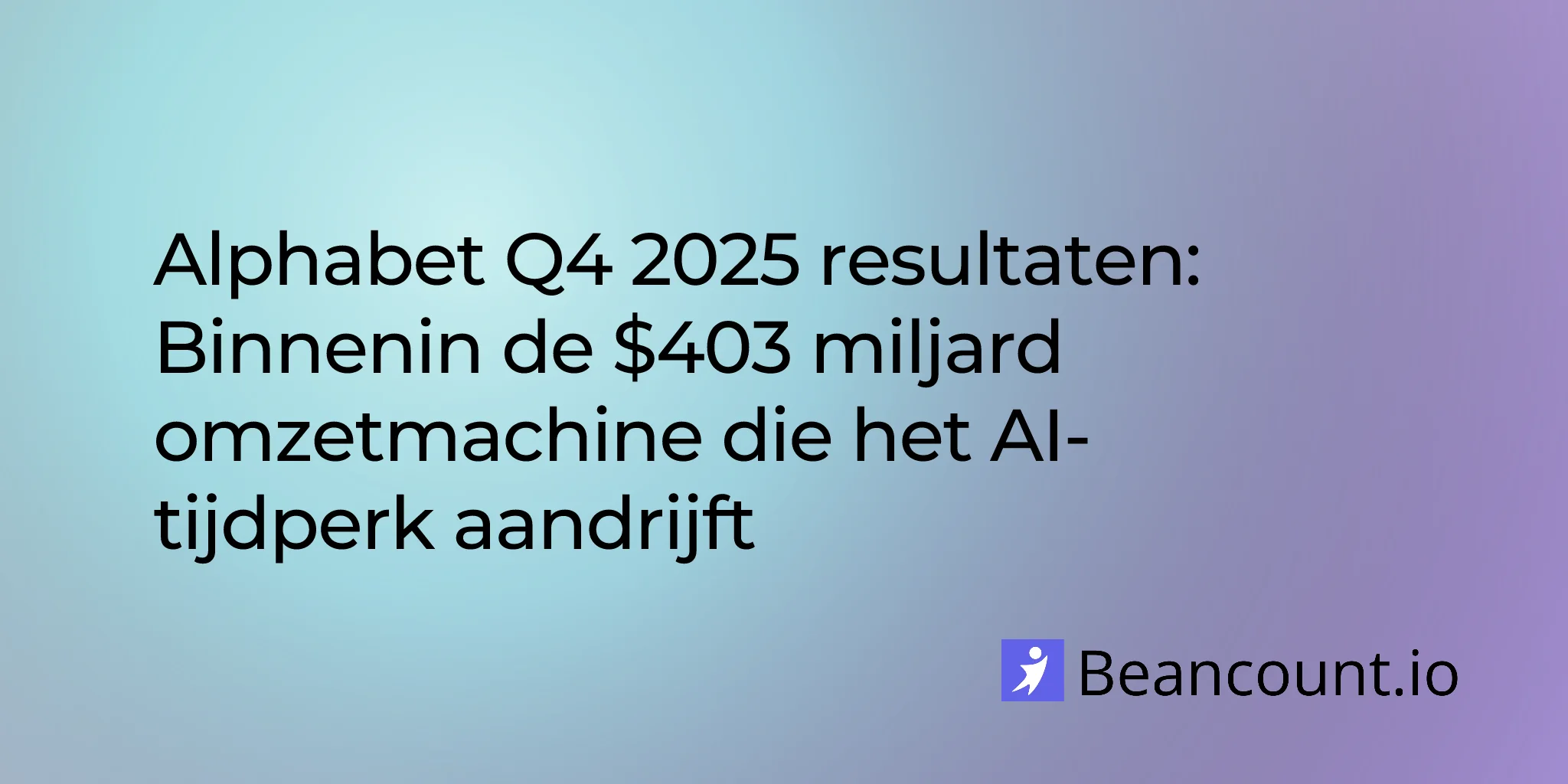 Alphabet Q4 2025 resultaten
