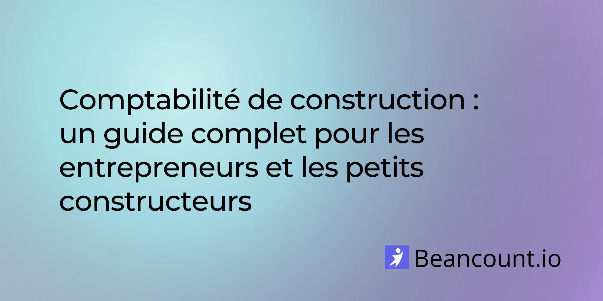 Comptabilité de construction