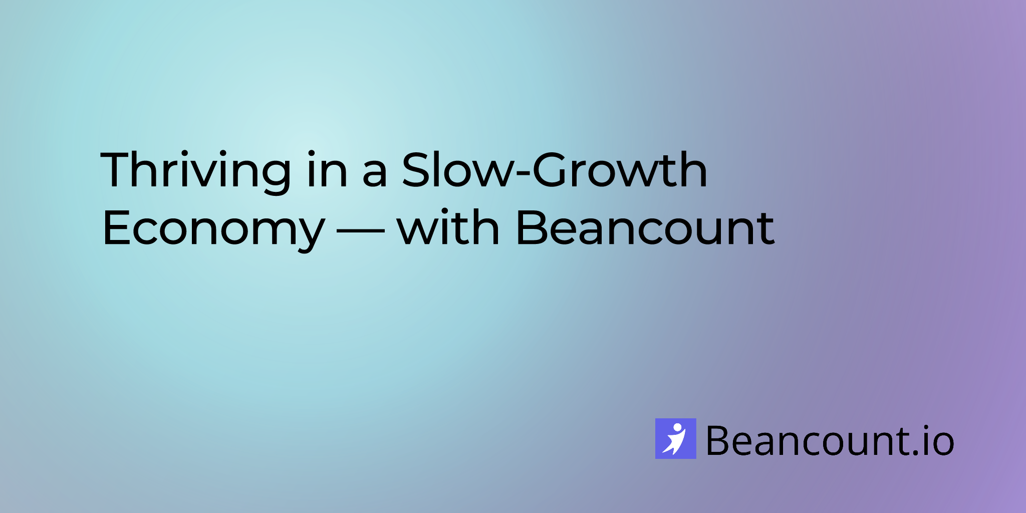Thriving in a Slow-Growth Economy — with Beancount