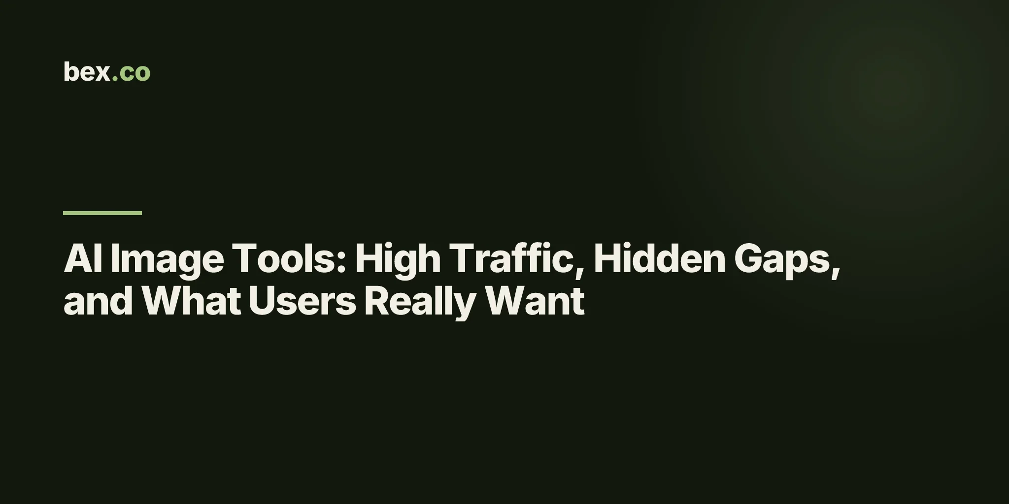 AI Image Tools: High Traffic, Hidden Gaps, and What Users Really Want