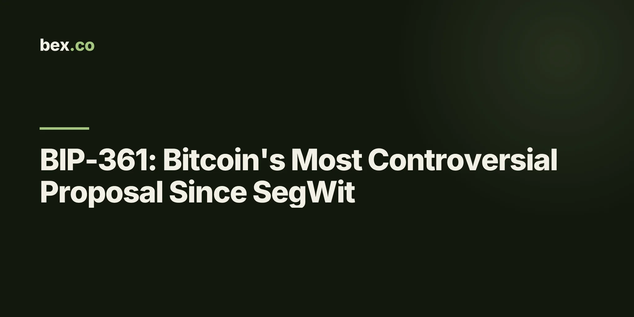 BIP-361: Bitcoin's Most Controversial Proposal Since SegWit