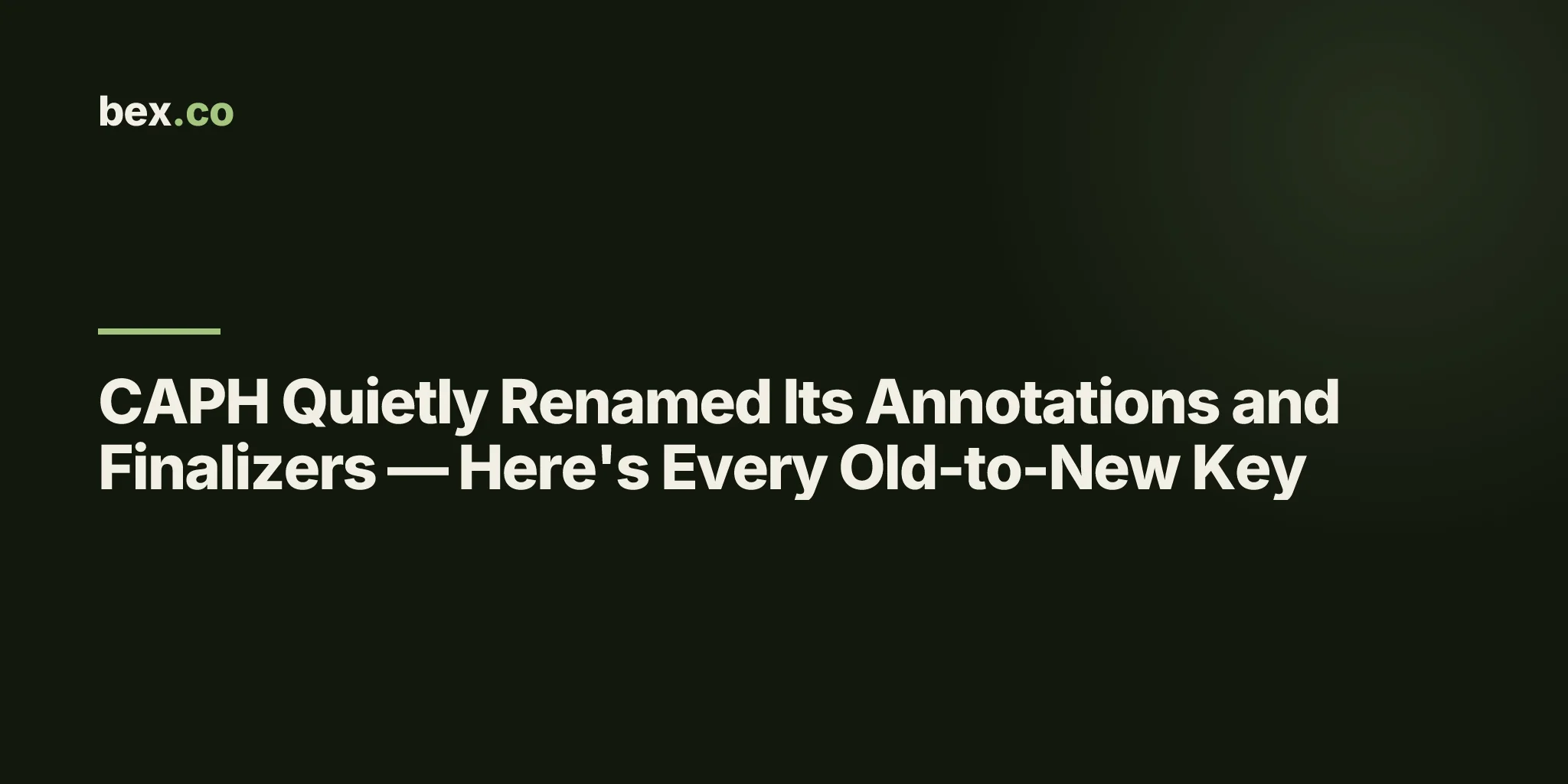 CAPH Quietly Renamed Its Annotations and Finalizers — Here's Every Old-to-New Key