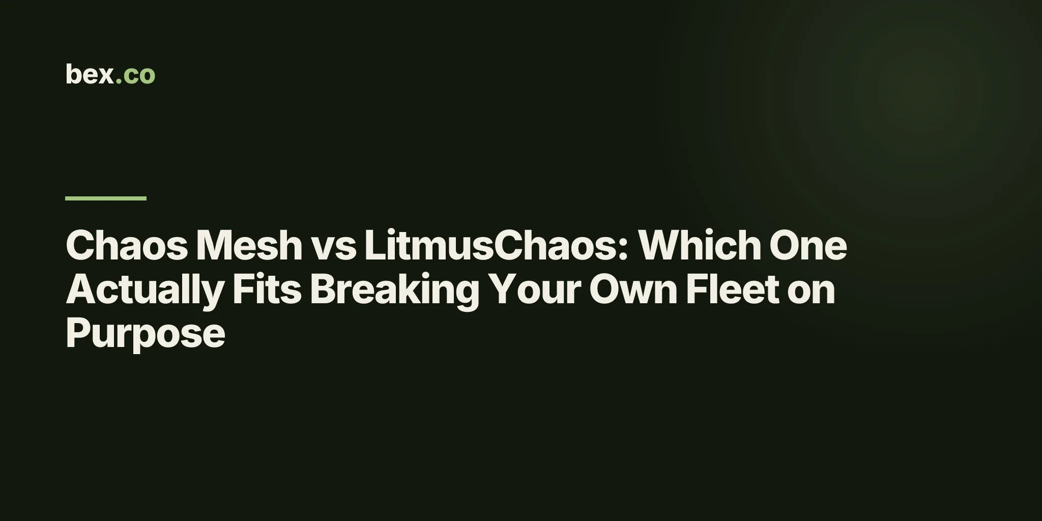Chaos Mesh vs LitmusChaos: Which One Actually Fits Breaking Your Own Fleet on Purpose