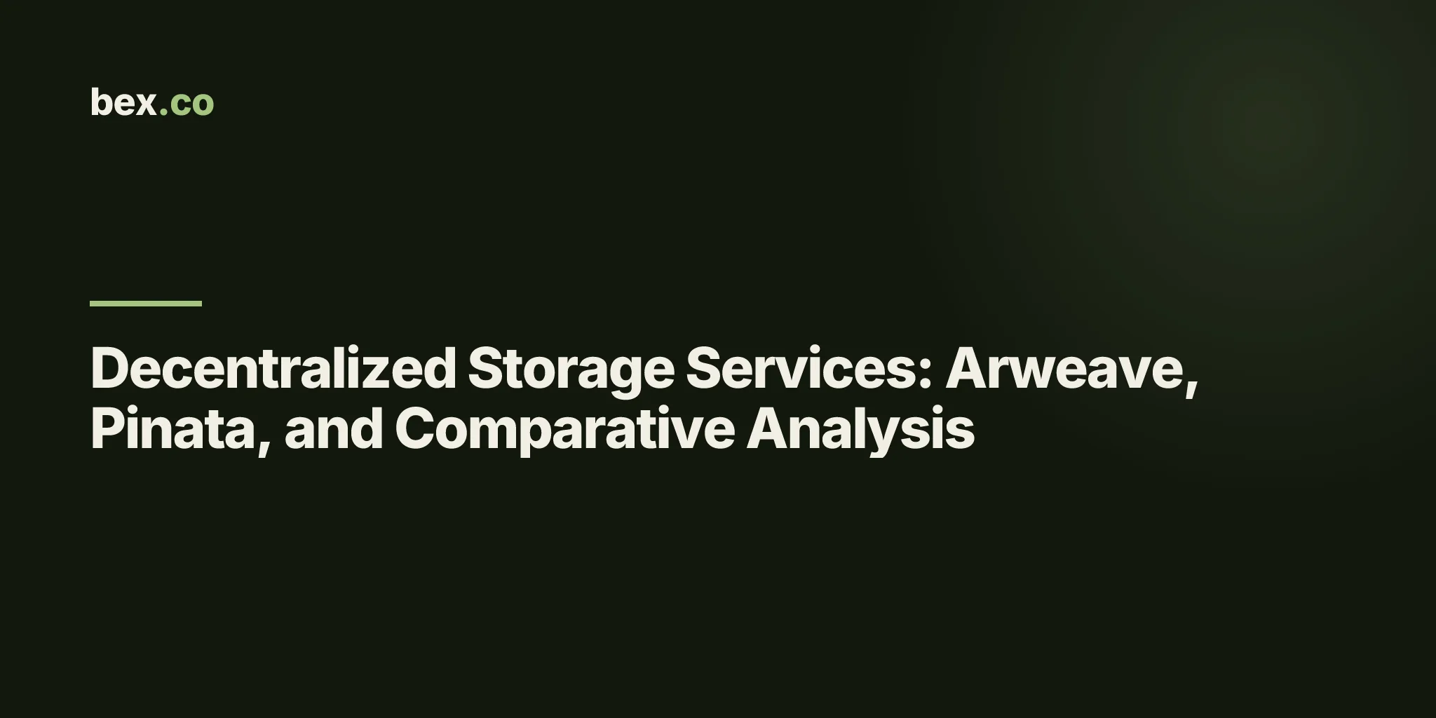 Decentralized Storage Services: Arweave, Pinata, and Comparative Analysis