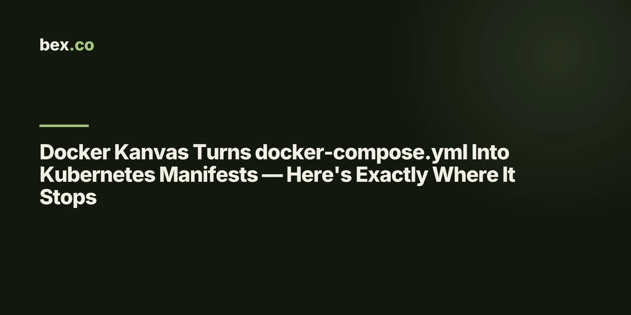 Docker Kanvas Turns docker-compose.yml Into Kubernetes Manifests — Here's Exactly Where It Stops