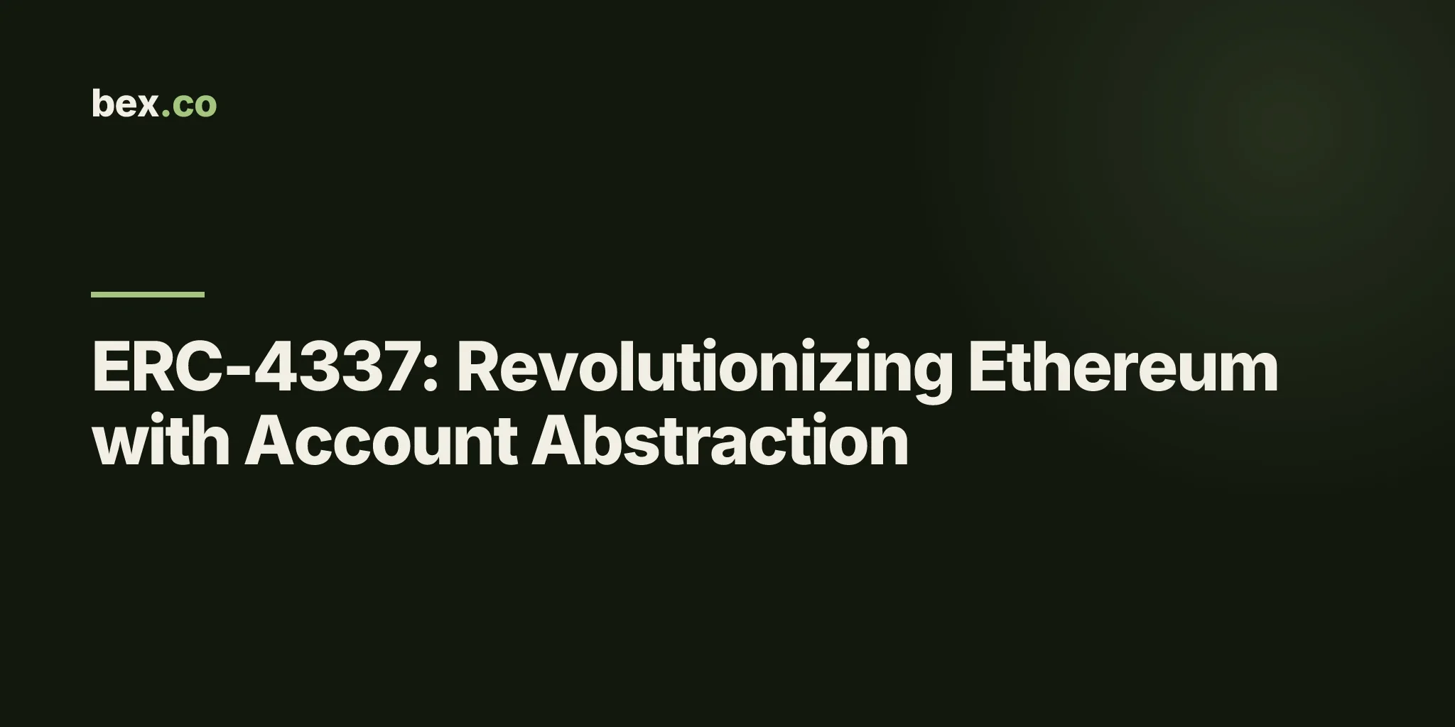 ERC-4337: Revolutionizing Ethereum with Account Abstraction