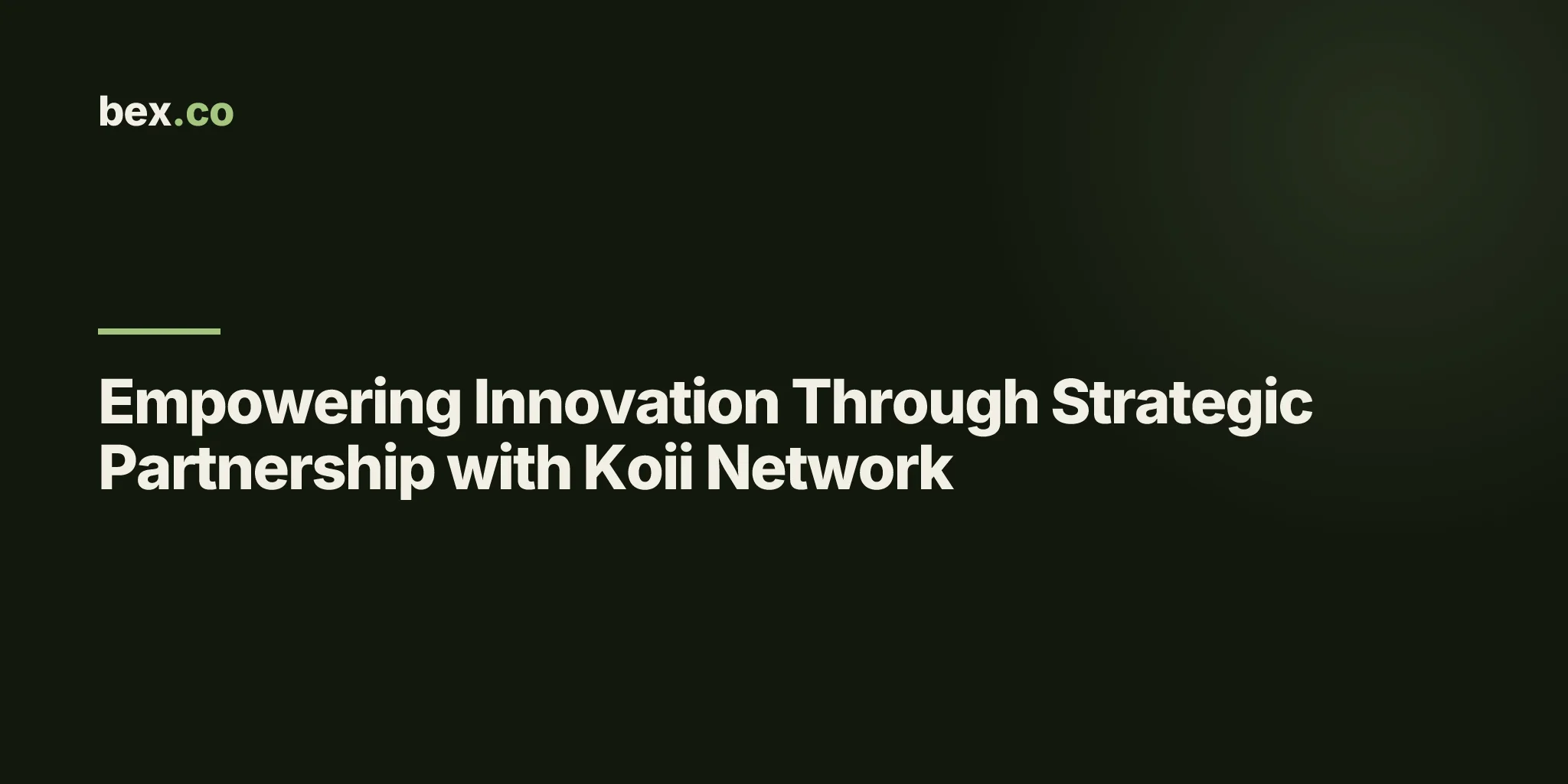 Empowering Innovation Through Strategic Partnership with Koii Network
