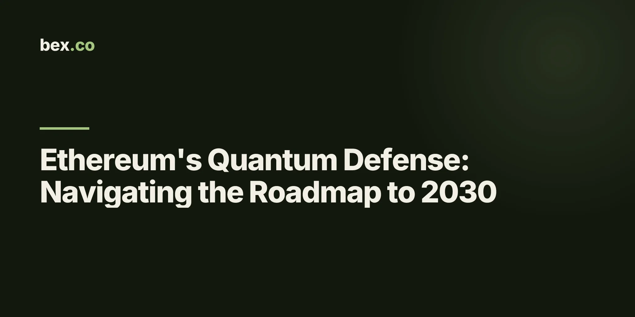 Ethereum's Quantum Defense: Navigating the Roadmap to 2030