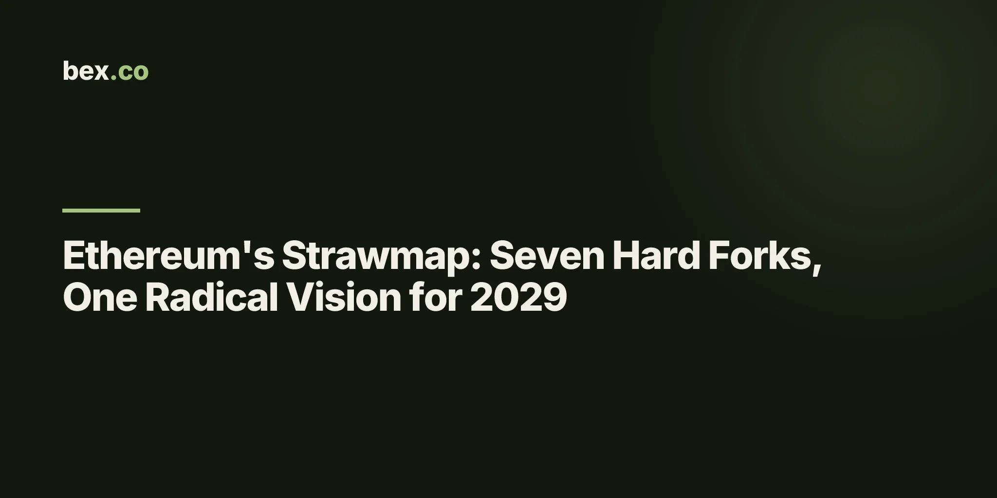 Ethereum's Strawmap: Seven Hard Forks, One Radical Vision for 2029