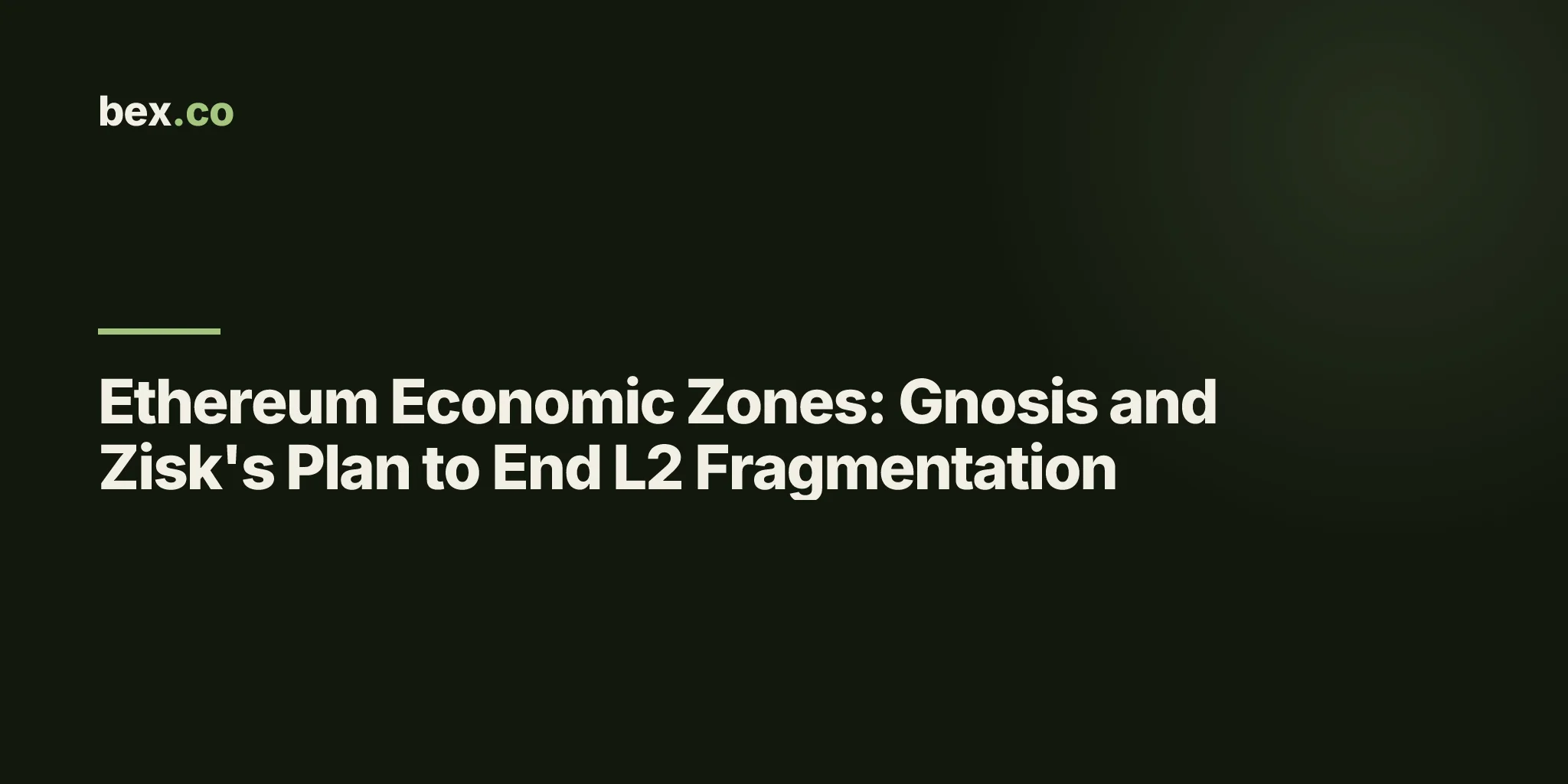 Ethereum Economic Zones: Gnosis and Zisk's Plan to End L2 Fragmentation
