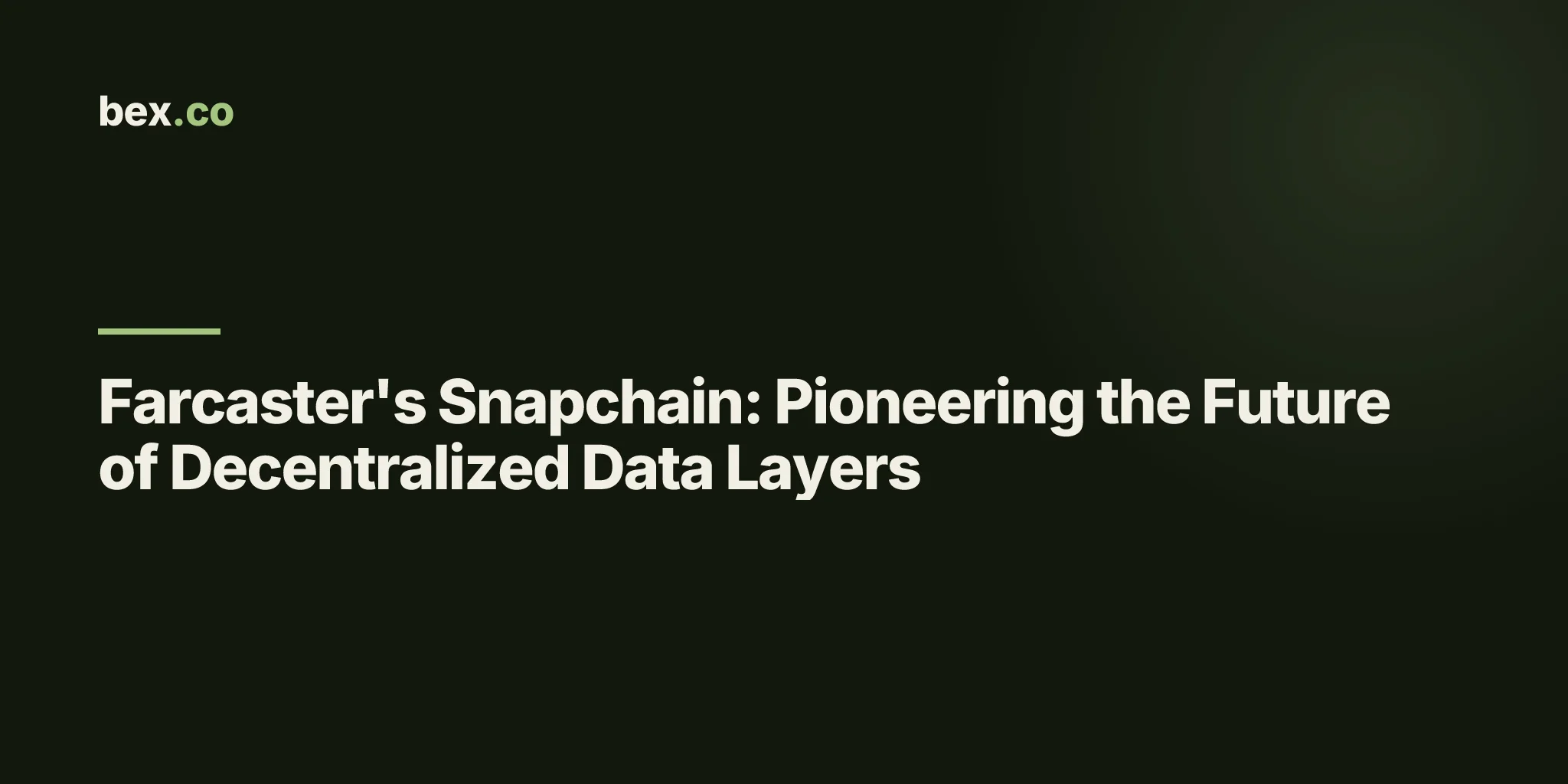 Farcaster's Snapchain: Pioneering the Future of Decentralized Data Layers