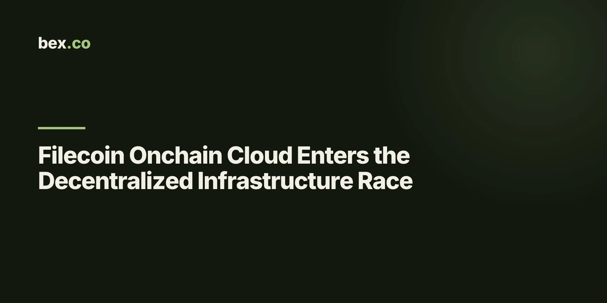 Filecoin Onchain Cloud Enters the Decentralized Infrastructure Race