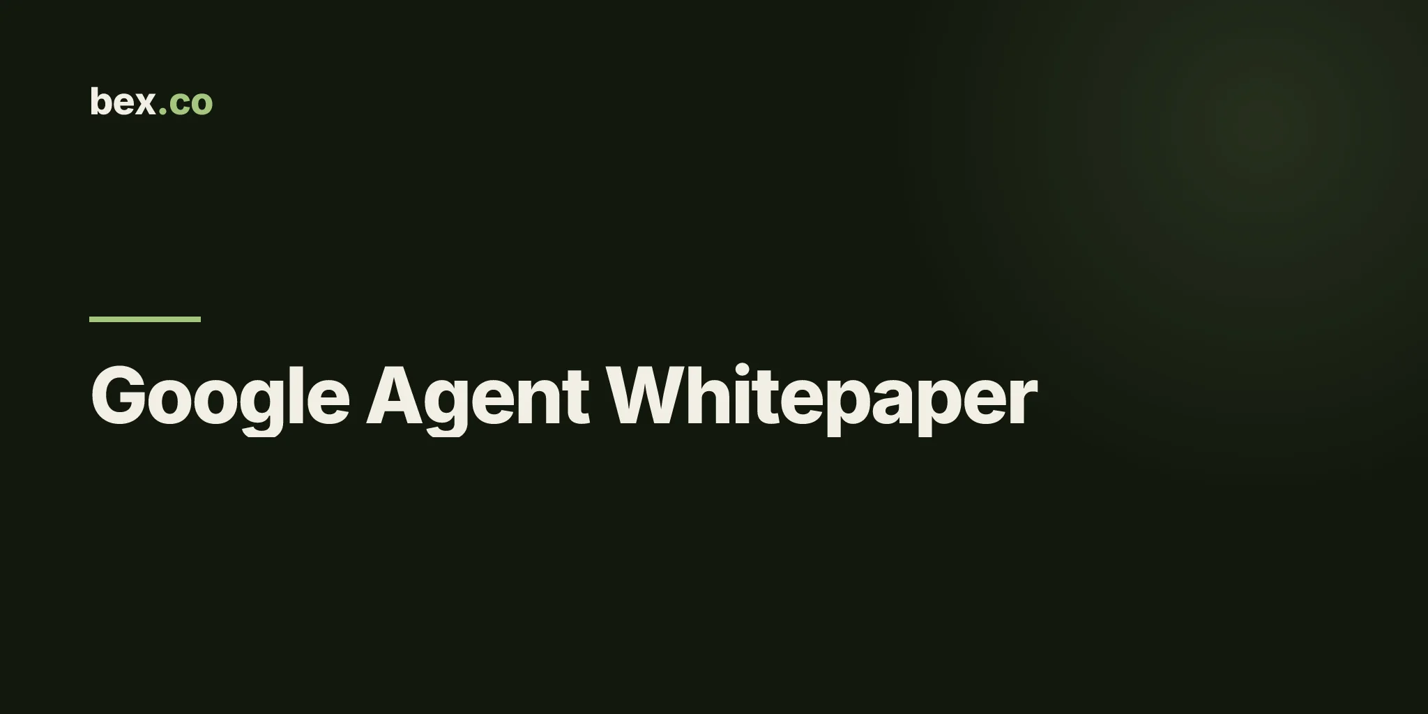 Google Agent Whitepaper