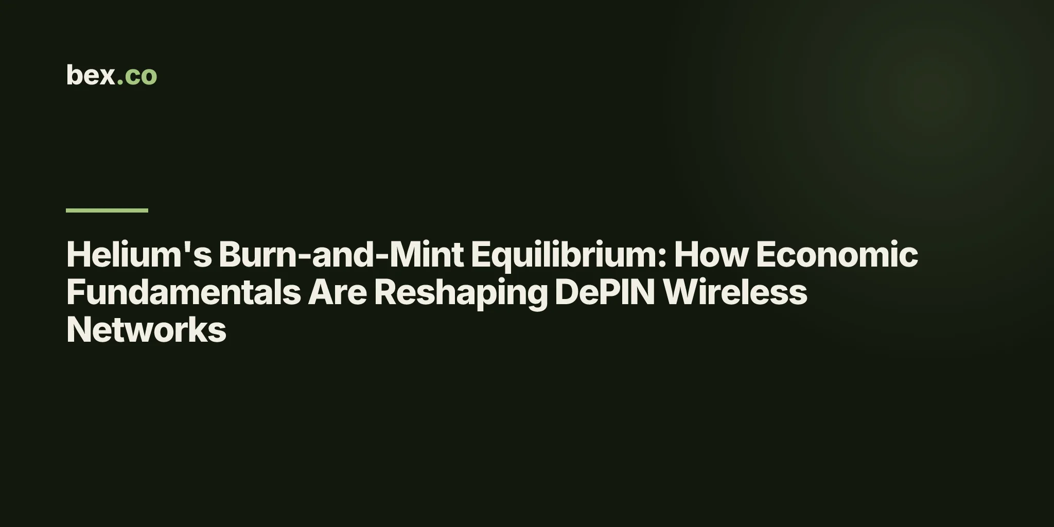 Helium's Burn-and-Mint Equilibrium: How Economic Fundamentals Are Reshaping DePIN Wireless Networks