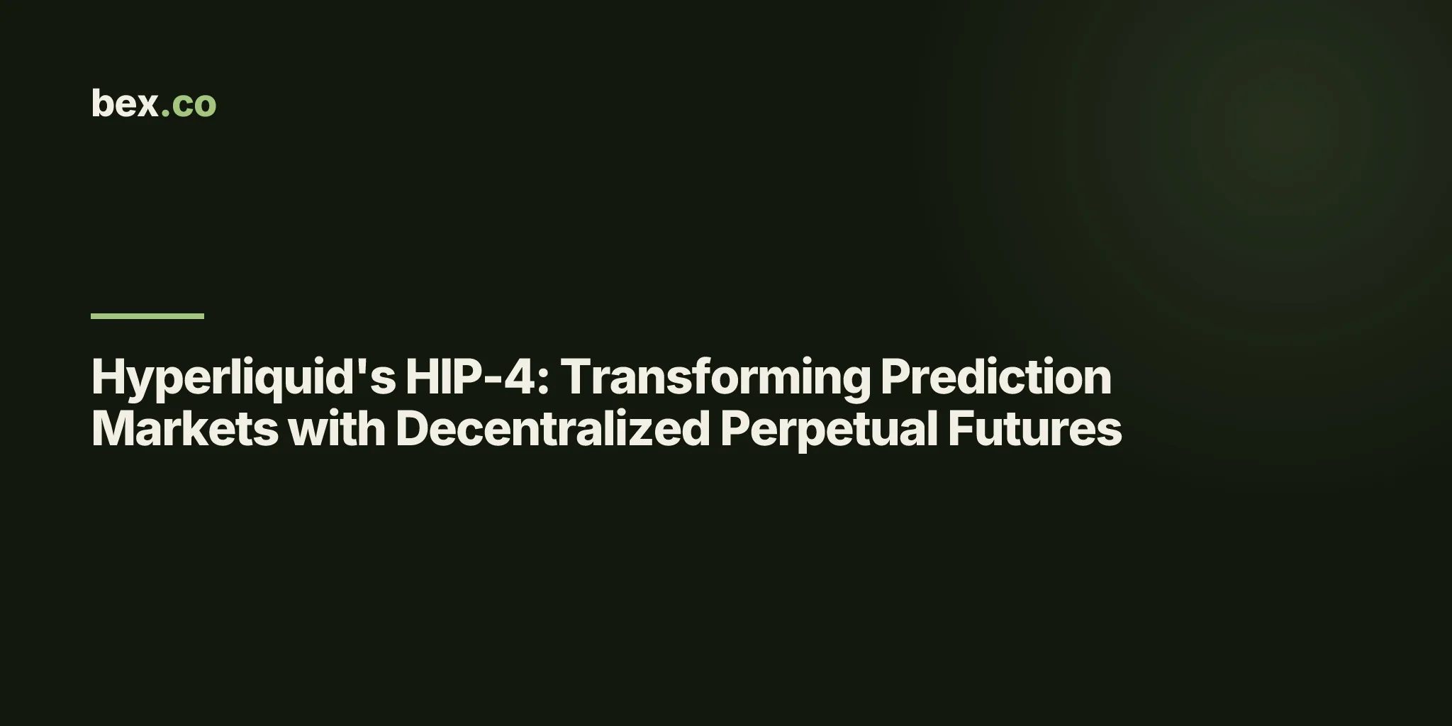 Hyperliquid's HIP-4: Transforming Prediction Markets with Decentralized Perpetual Futures
