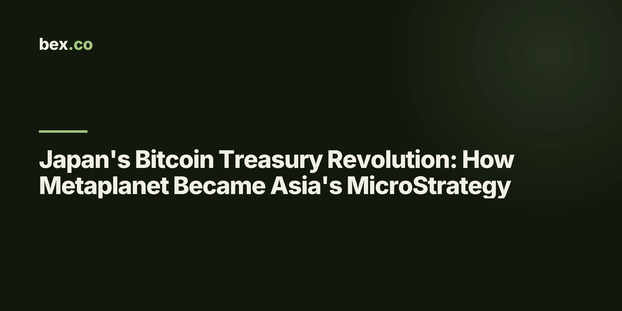 Japan's Bitcoin Treasury Revolution: How Metaplanet Became Asia's MicroStrategy