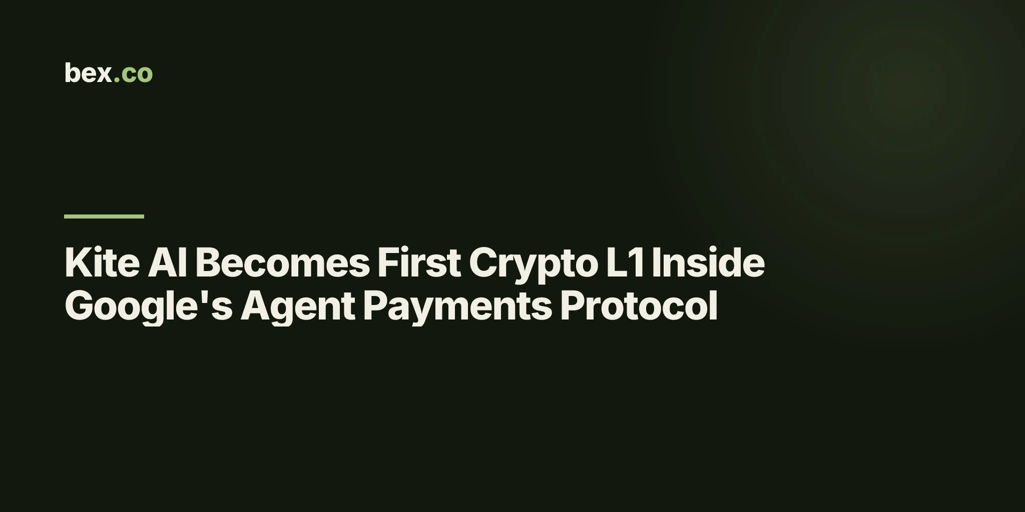 Kite AI Becomes First Crypto L1 Inside Google's Agent Payments Protocol