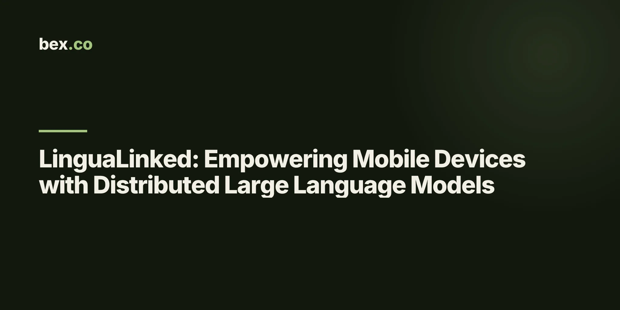 LinguaLinked: Empowering Mobile Devices with Distributed Large Language Models