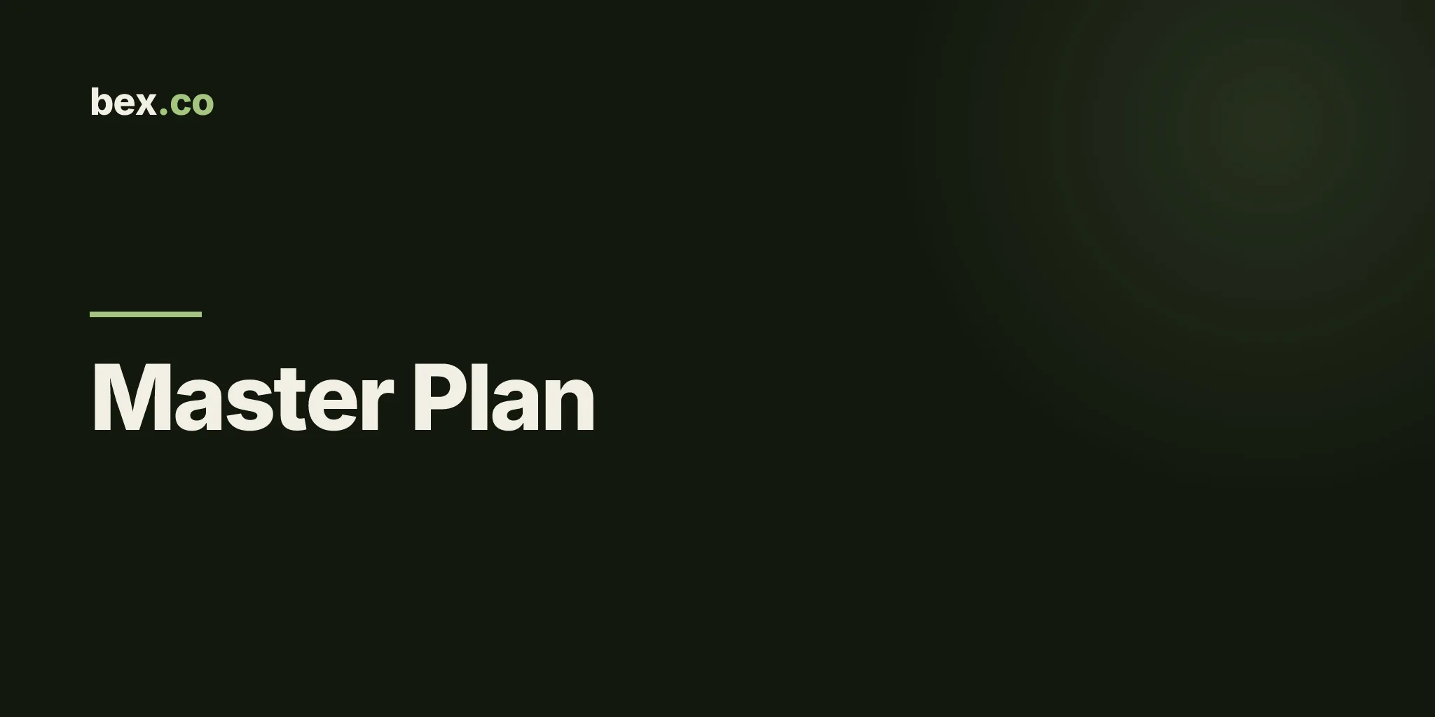 Master Plan