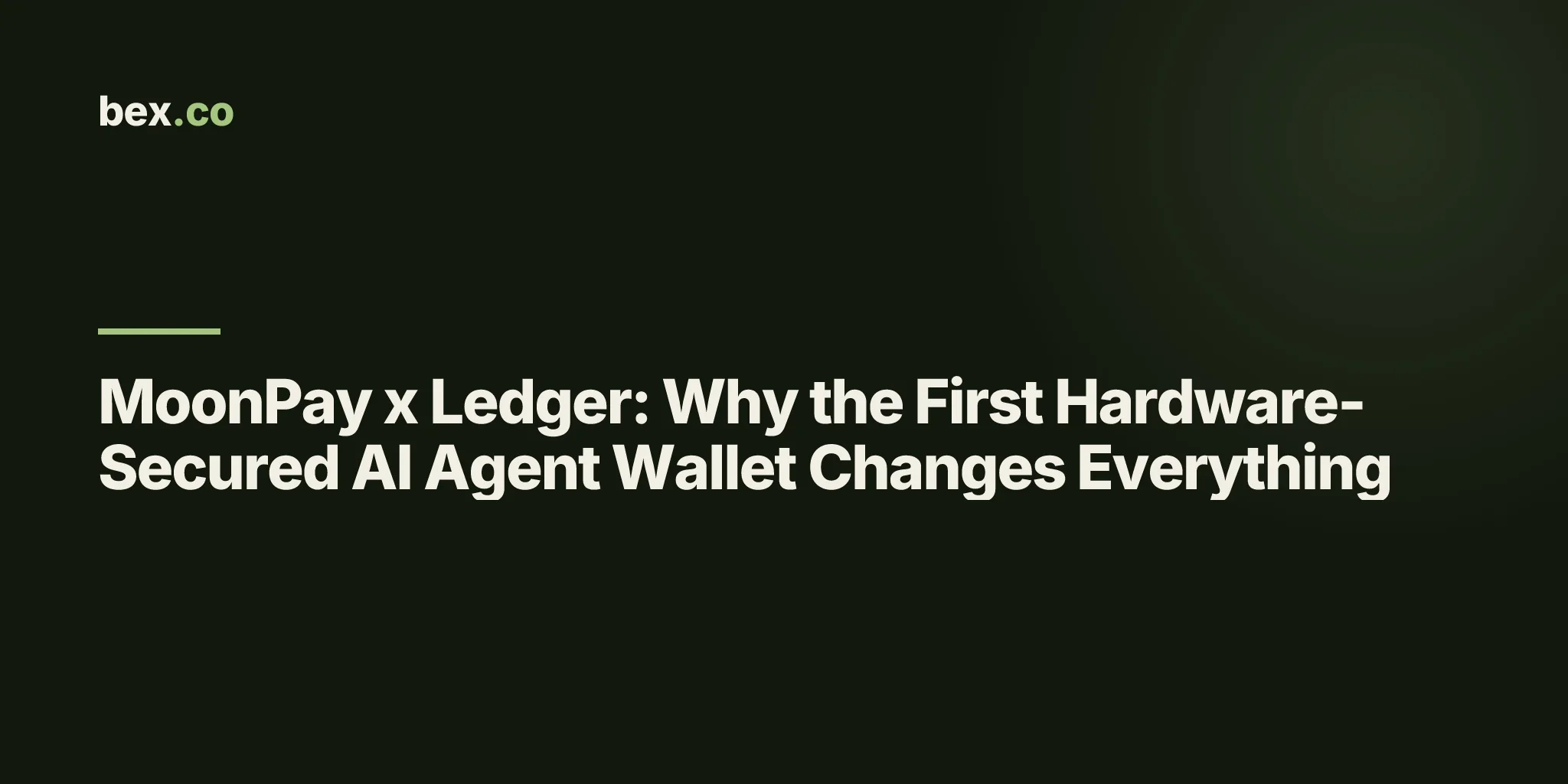 MoonPay x Ledger: Why the First Hardware-Secured AI Agent Wallet Changes Everything