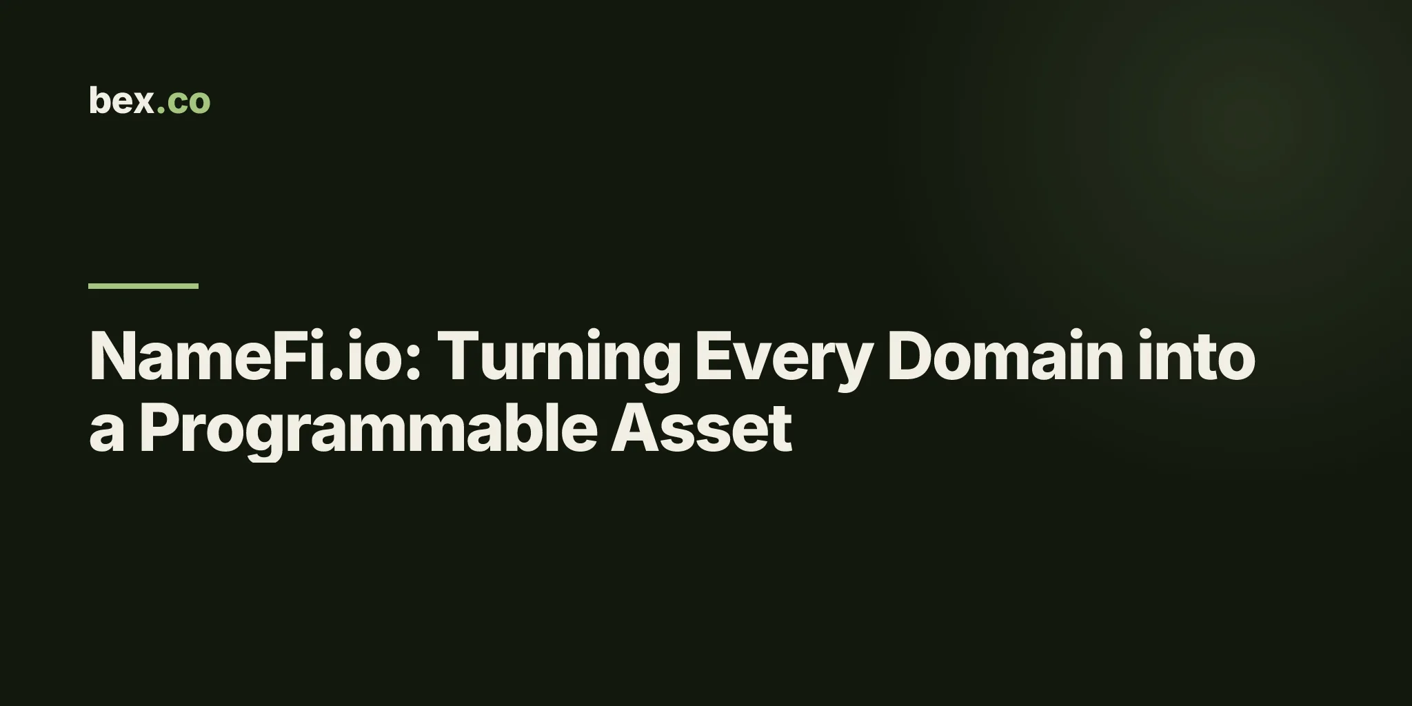 NameFi.io: Turning Every Domain into a Programmable Asset