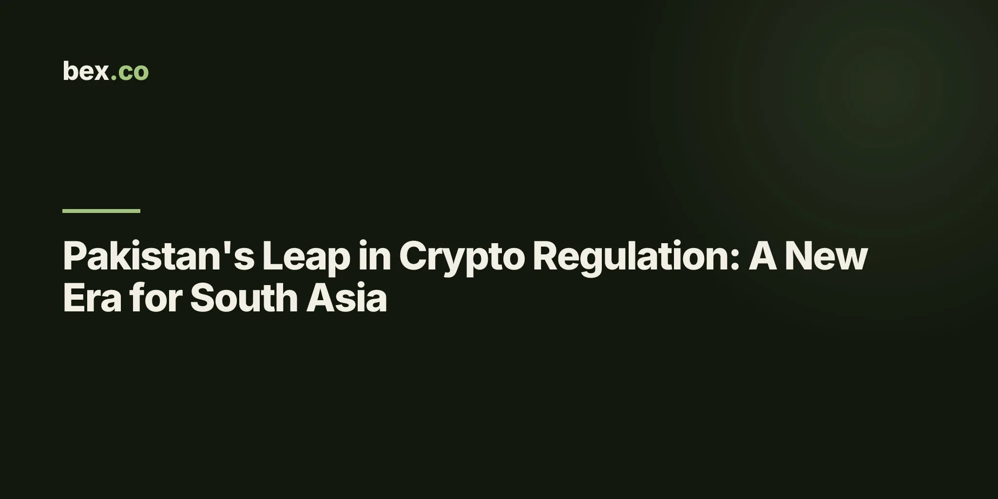 Pakistan's Leap in Crypto Regulation: A New Era for South Asia