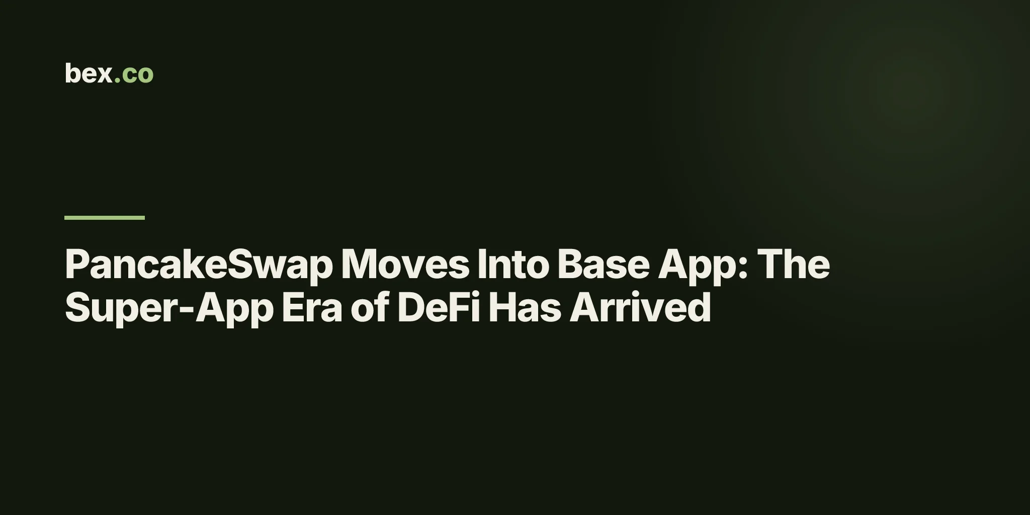 PancakeSwap Moves Into Base App: The Super-App Era of DeFi Has Arrived