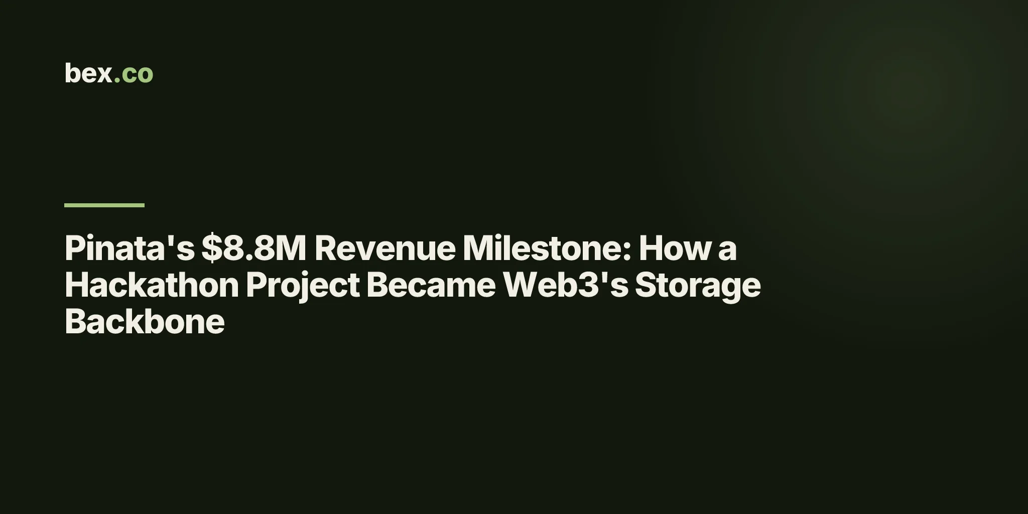 Pinata's $8.8M Revenue Milestone: How a Hackathon Project Became Web3's Storage Backbone