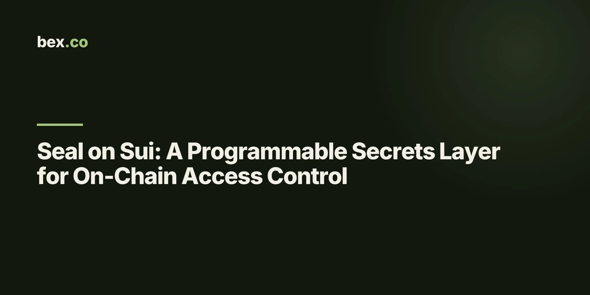Seal on Sui: A Programmable Secrets Layer for On-Chain Access Control