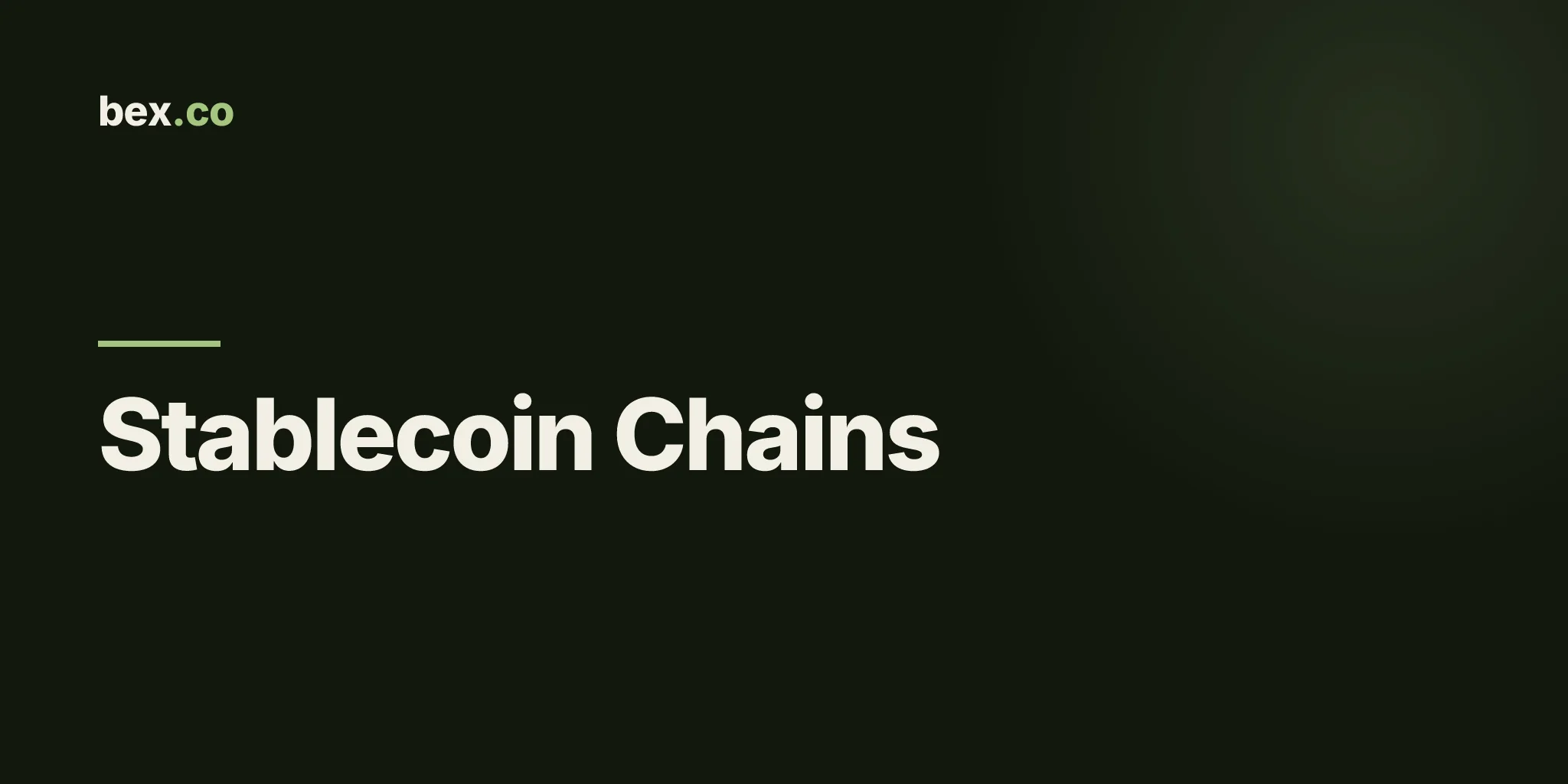Stablecoin Chains