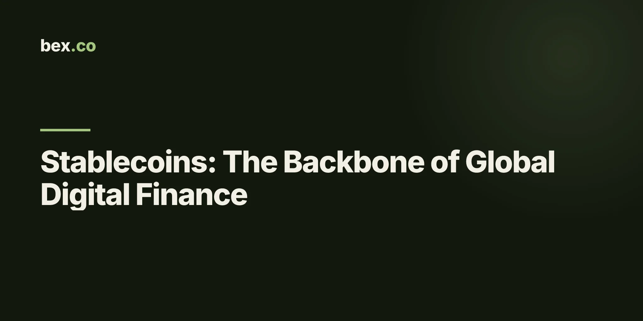 Stablecoins: The Backbone of Global Digital Finance