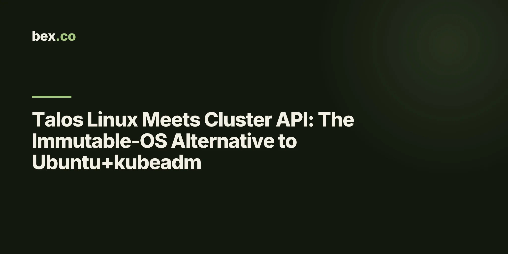 Talos Linux Meets Cluster API: The Immutable-OS Alternative to Ubuntu+kubeadm