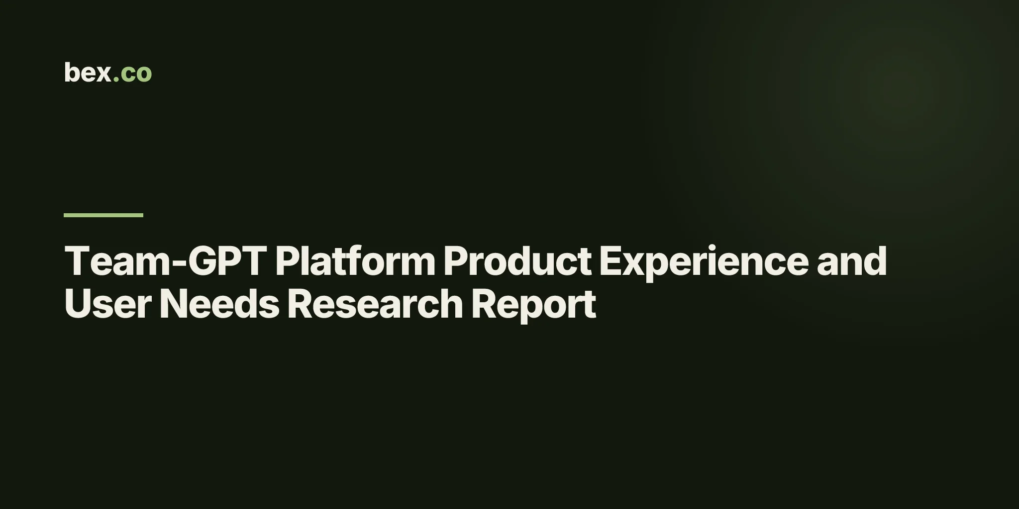 Team-GPT Platform Product Experience and User Needs Research Report