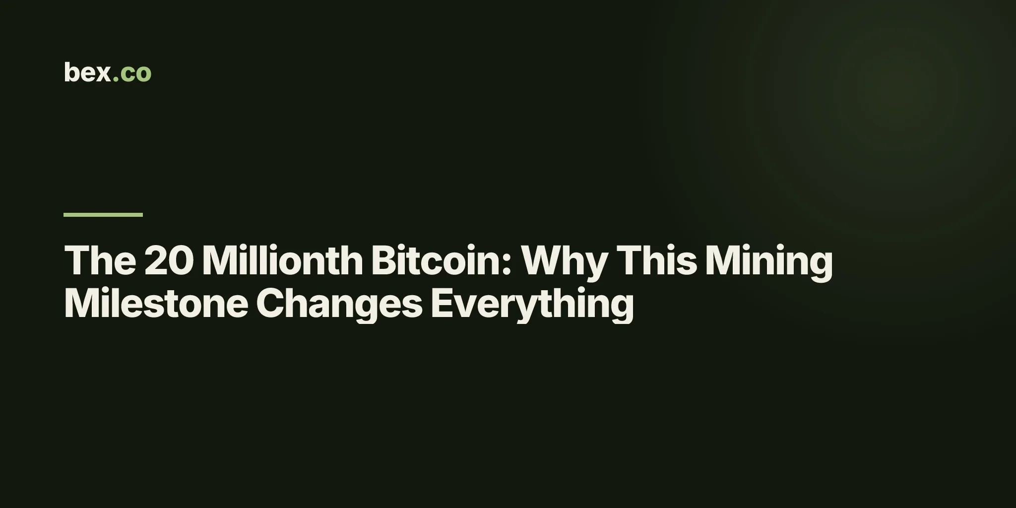 The 20 Millionth Bitcoin: Why This Mining Milestone Changes Everything