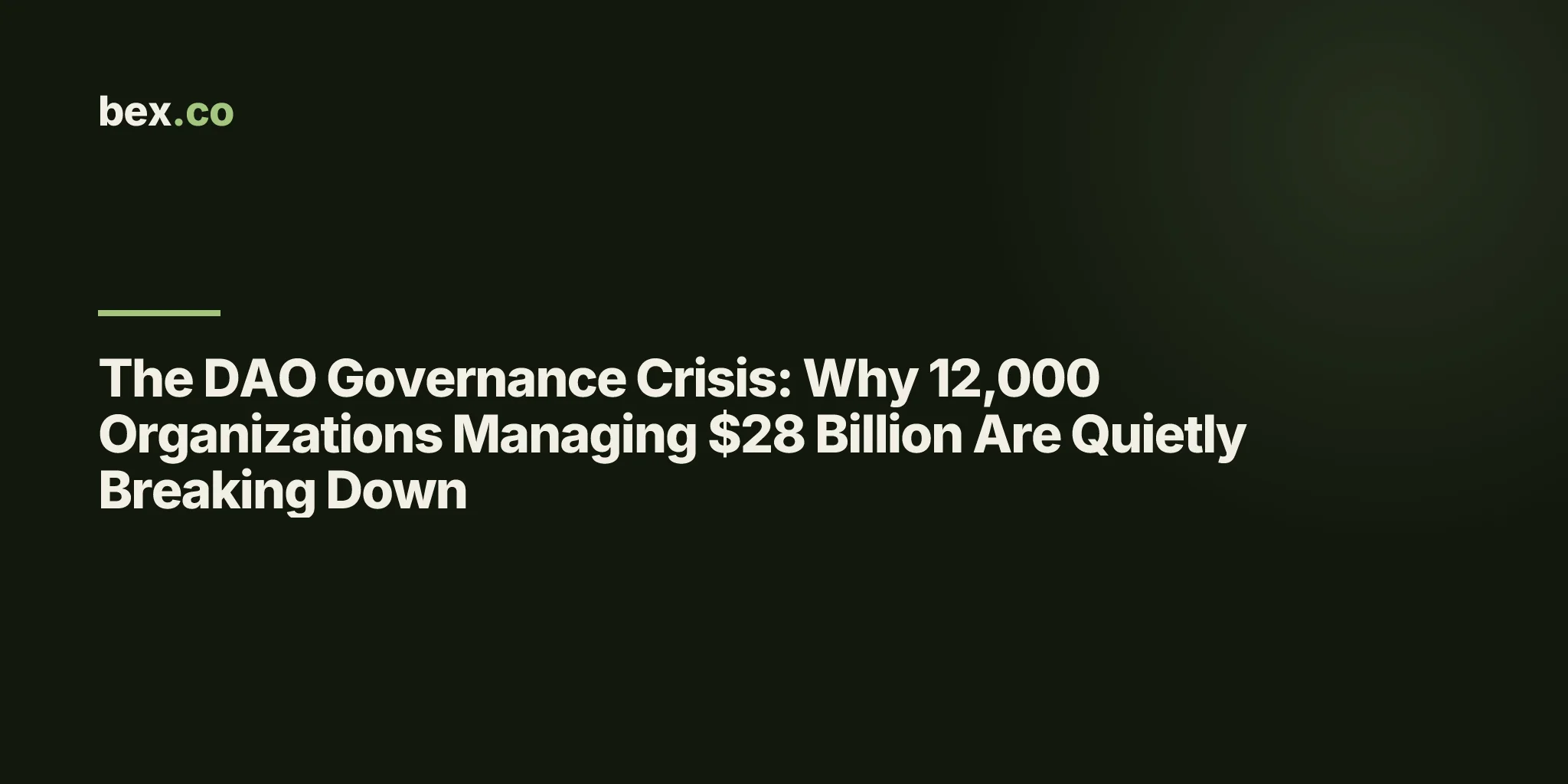 The DAO Governance Crisis: Why 12,000 Organizations Managing $28 Billion Are Quietly Breaking Down