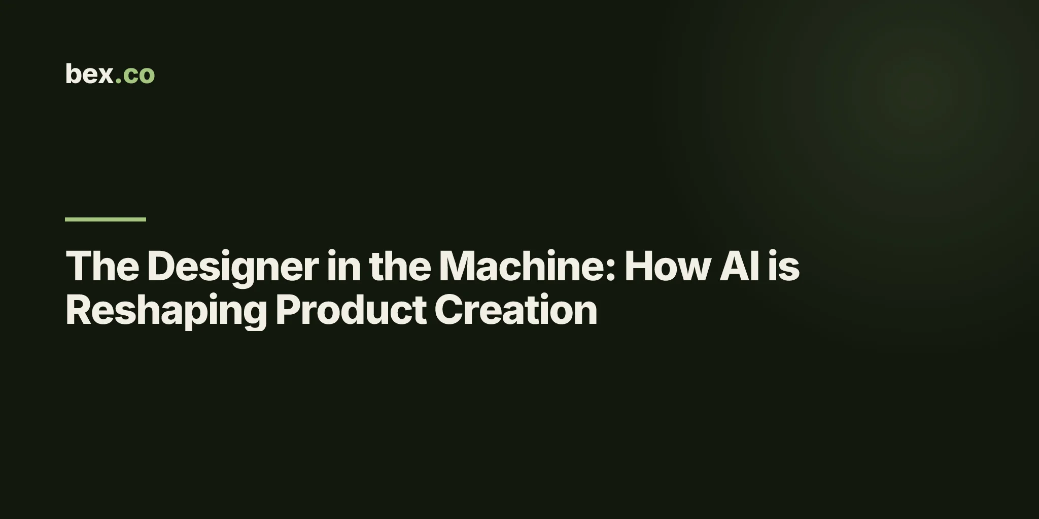 The Designer in the Machine: How AI is Reshaping Product Creation