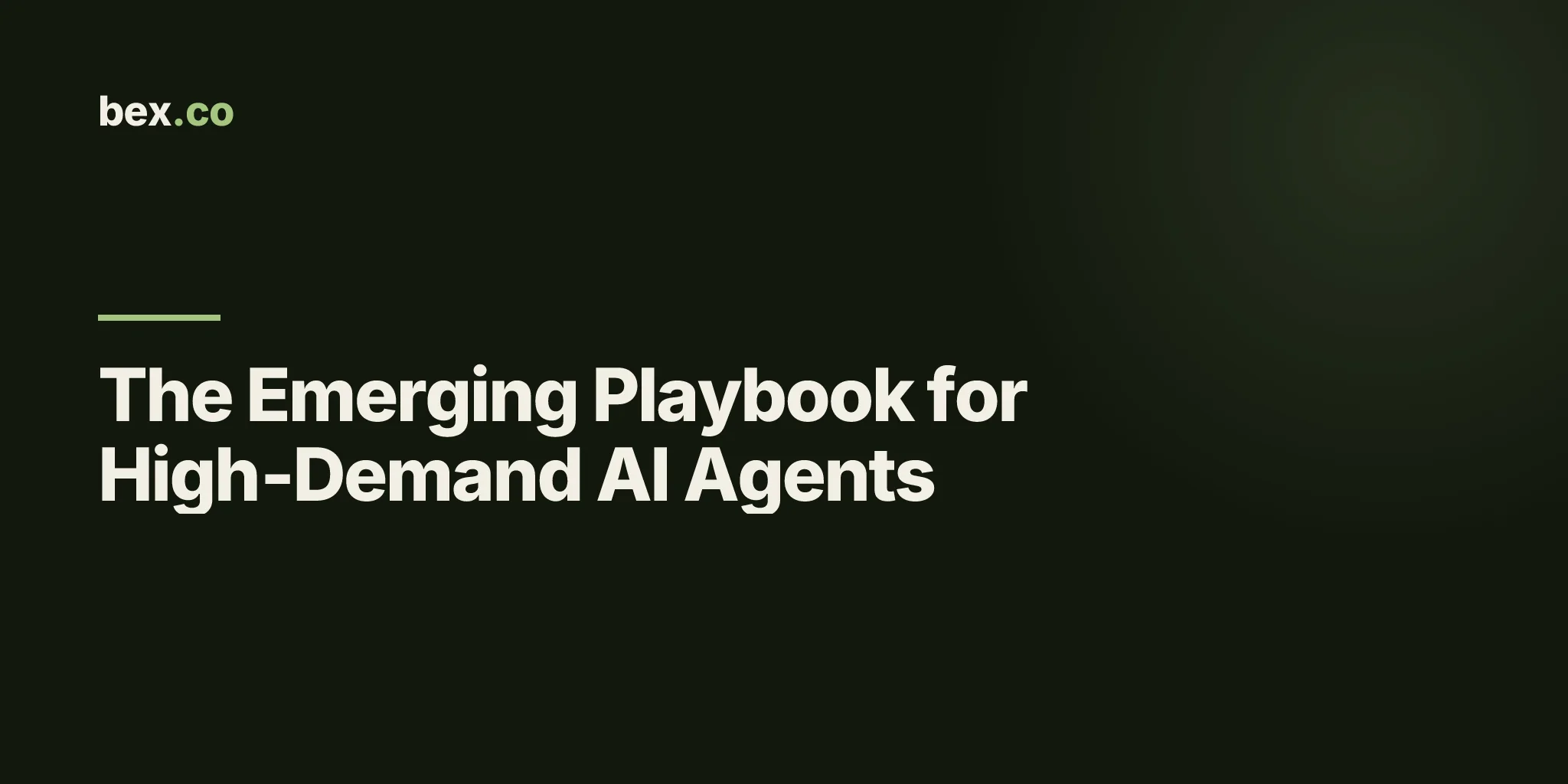 The Emerging Playbook for High‑Demand AI Agents