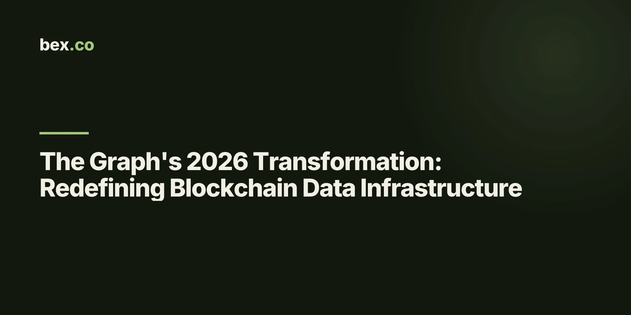 The Graph's 2026 Transformation: Redefining Blockchain Data Infrastructure