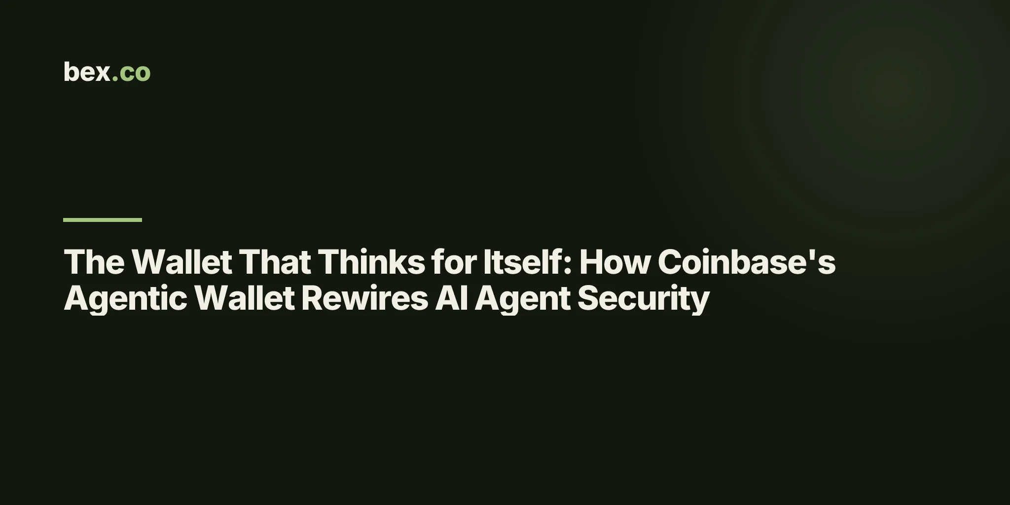 The Wallet That Thinks for Itself: How Coinbase's Agentic Wallet Rewires AI Agent Security