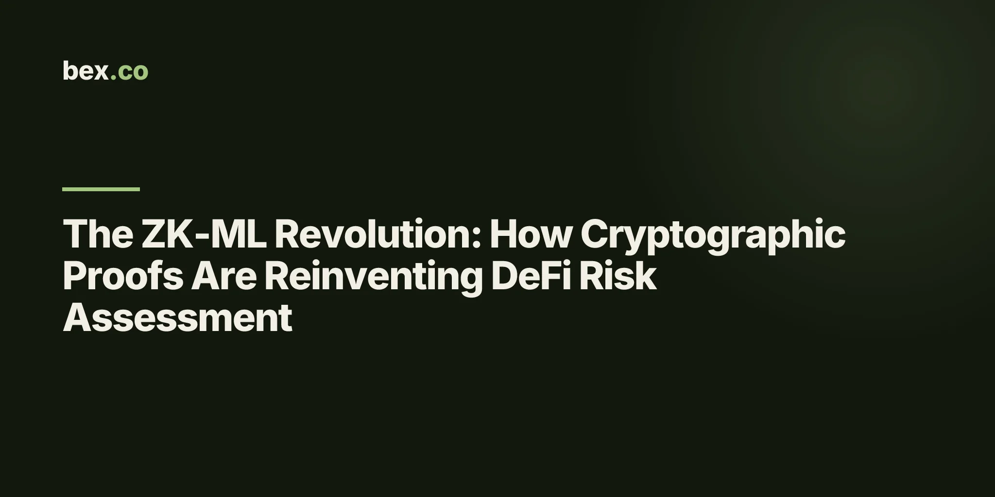 The ZK-ML Revolution: How Cryptographic Proofs Are Reinventing DeFi Risk Assessment
