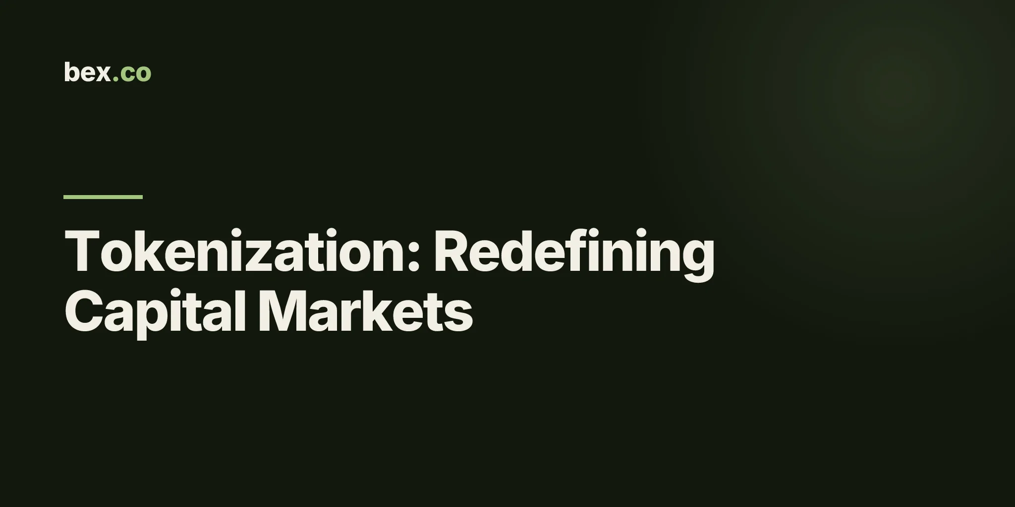 Tokenization: Redefining Capital Markets