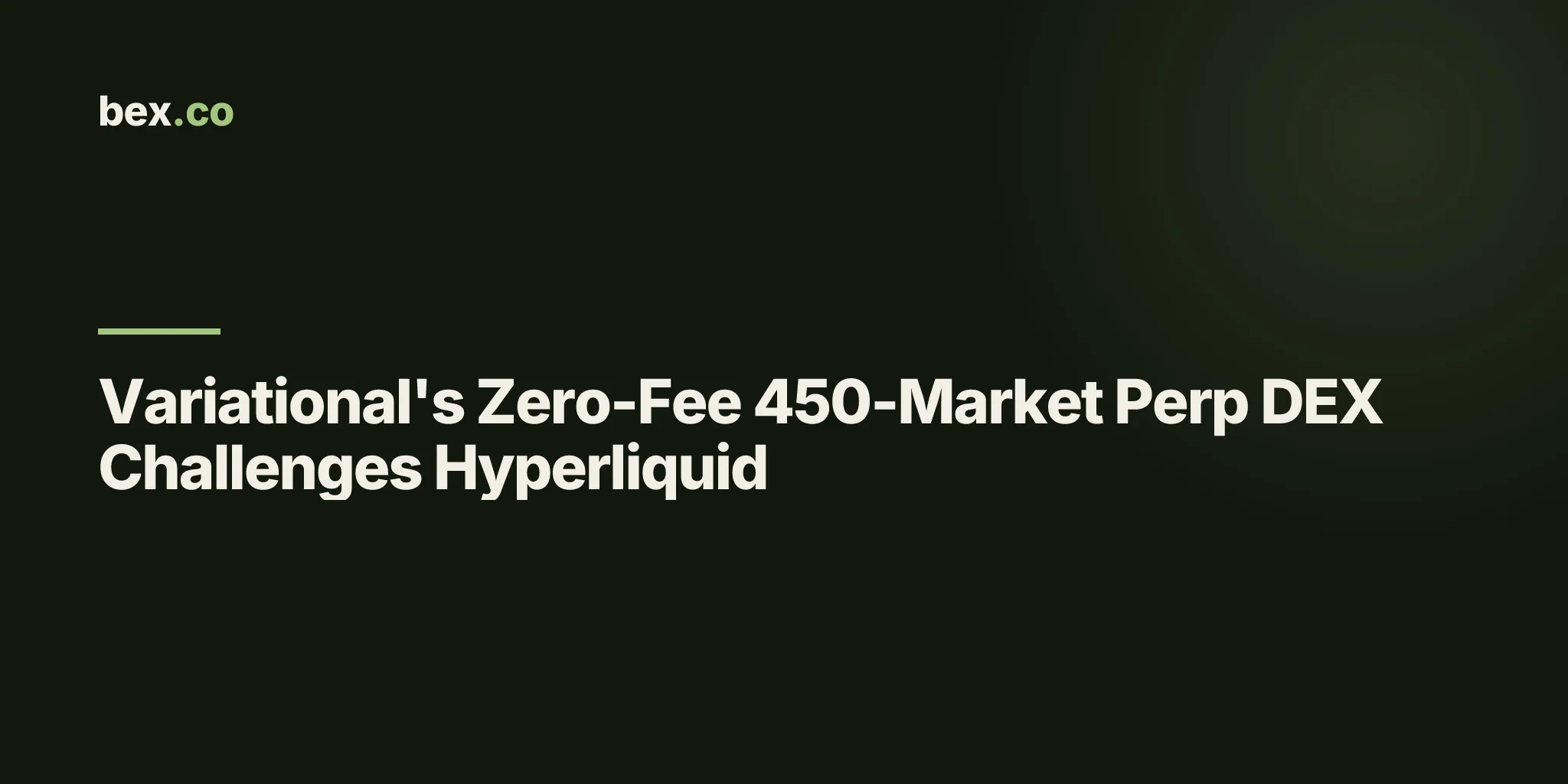 Variational's Zero-Fee 450-Market Perp DEX Challenges Hyperliquid