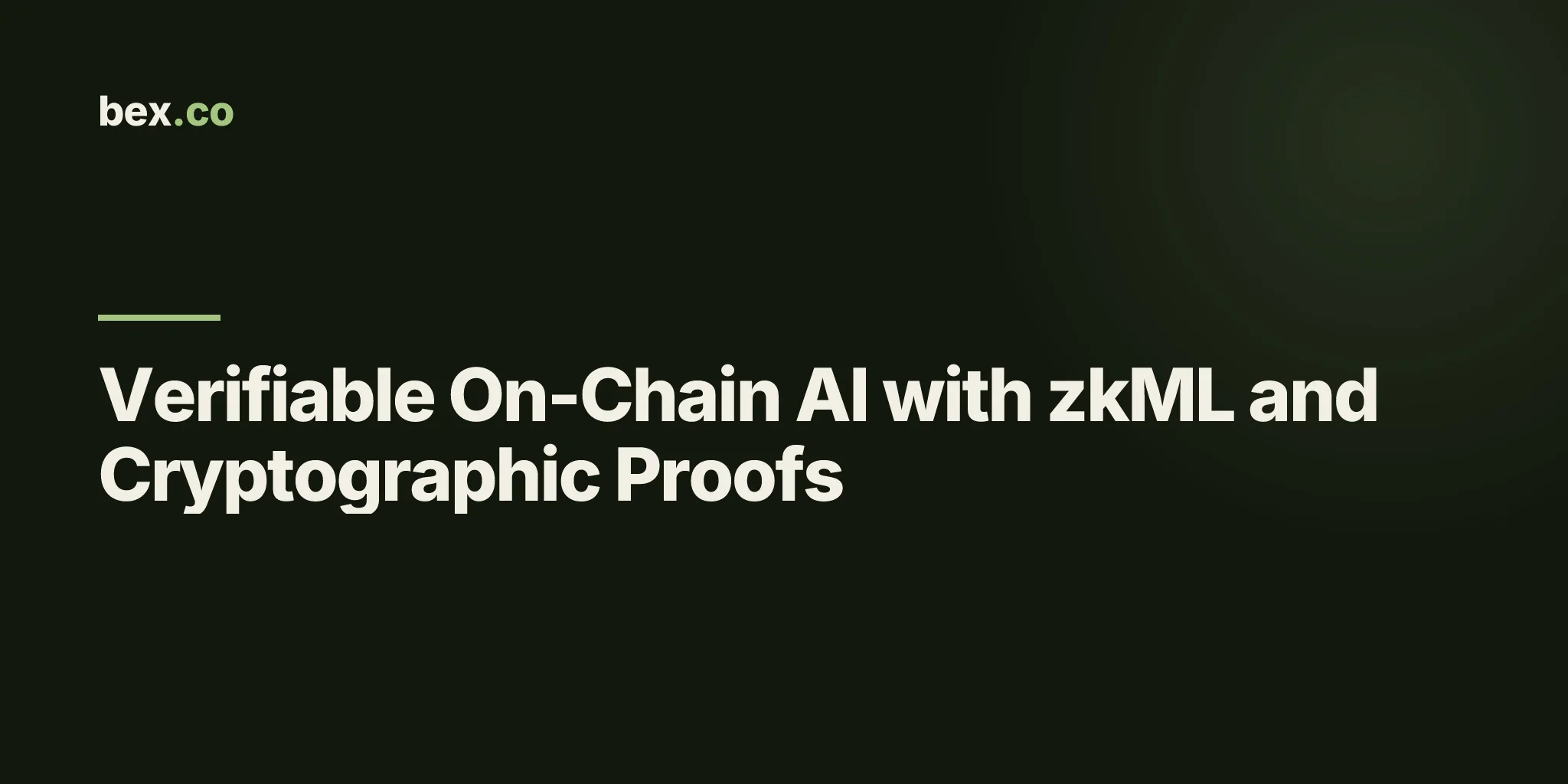 Verifiable On-Chain AI with zkML and Cryptographic Proofs