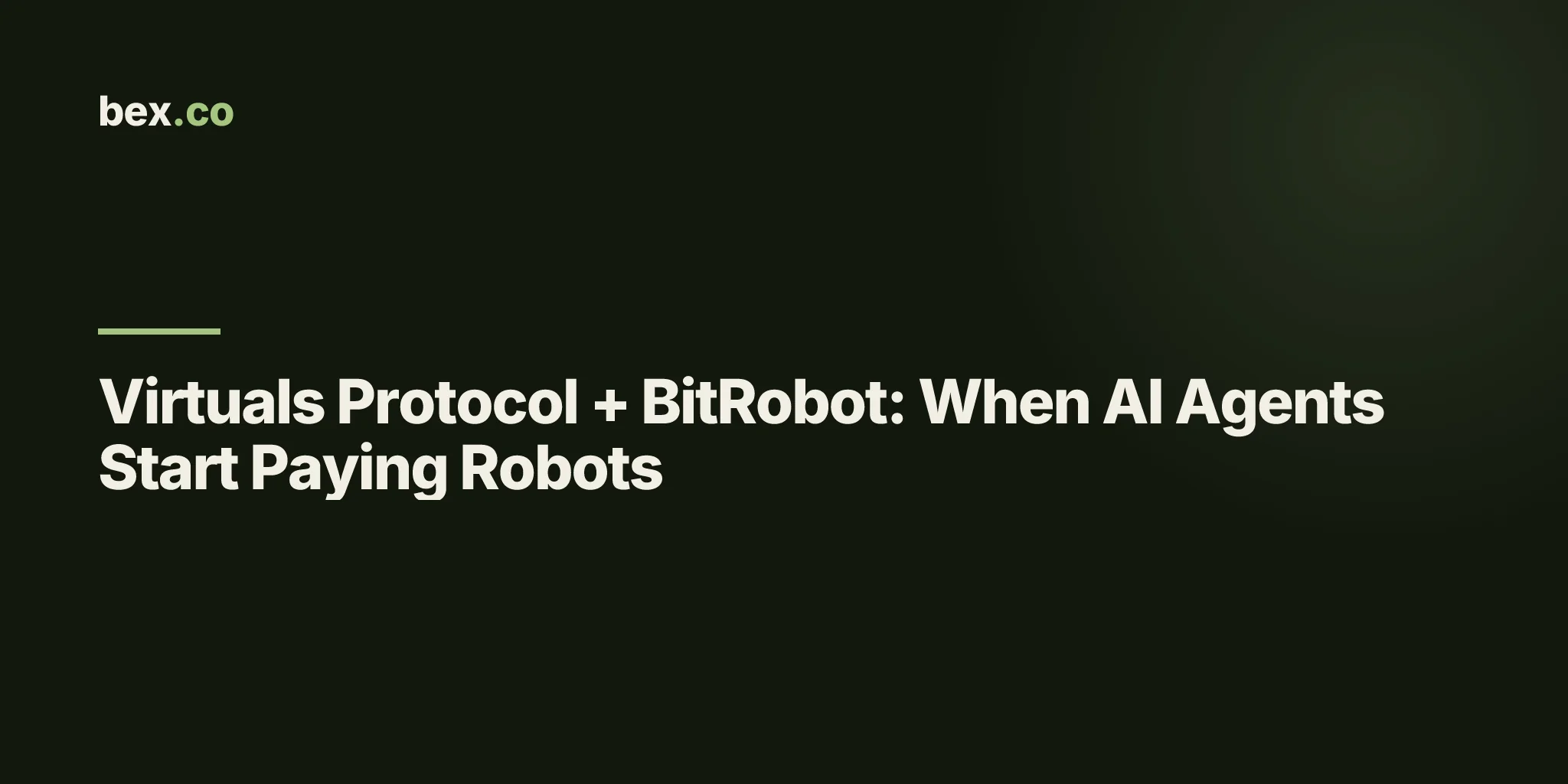 Virtuals Protocol + BitRobot: When AI Agents Start Paying Robots