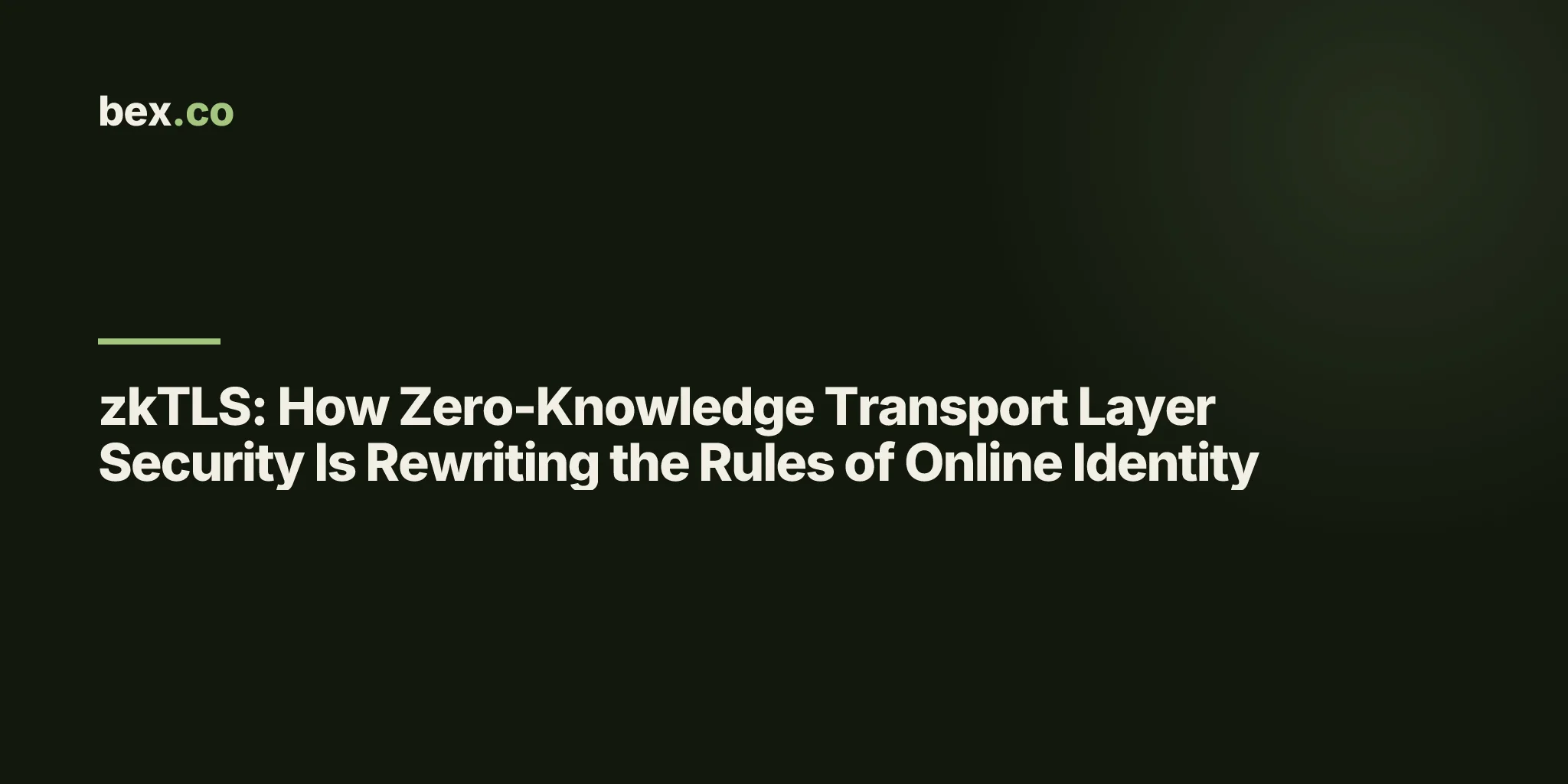 zkTLS: How Zero-Knowledge Transport Layer Security Is Rewriting the Rules of Online Identity