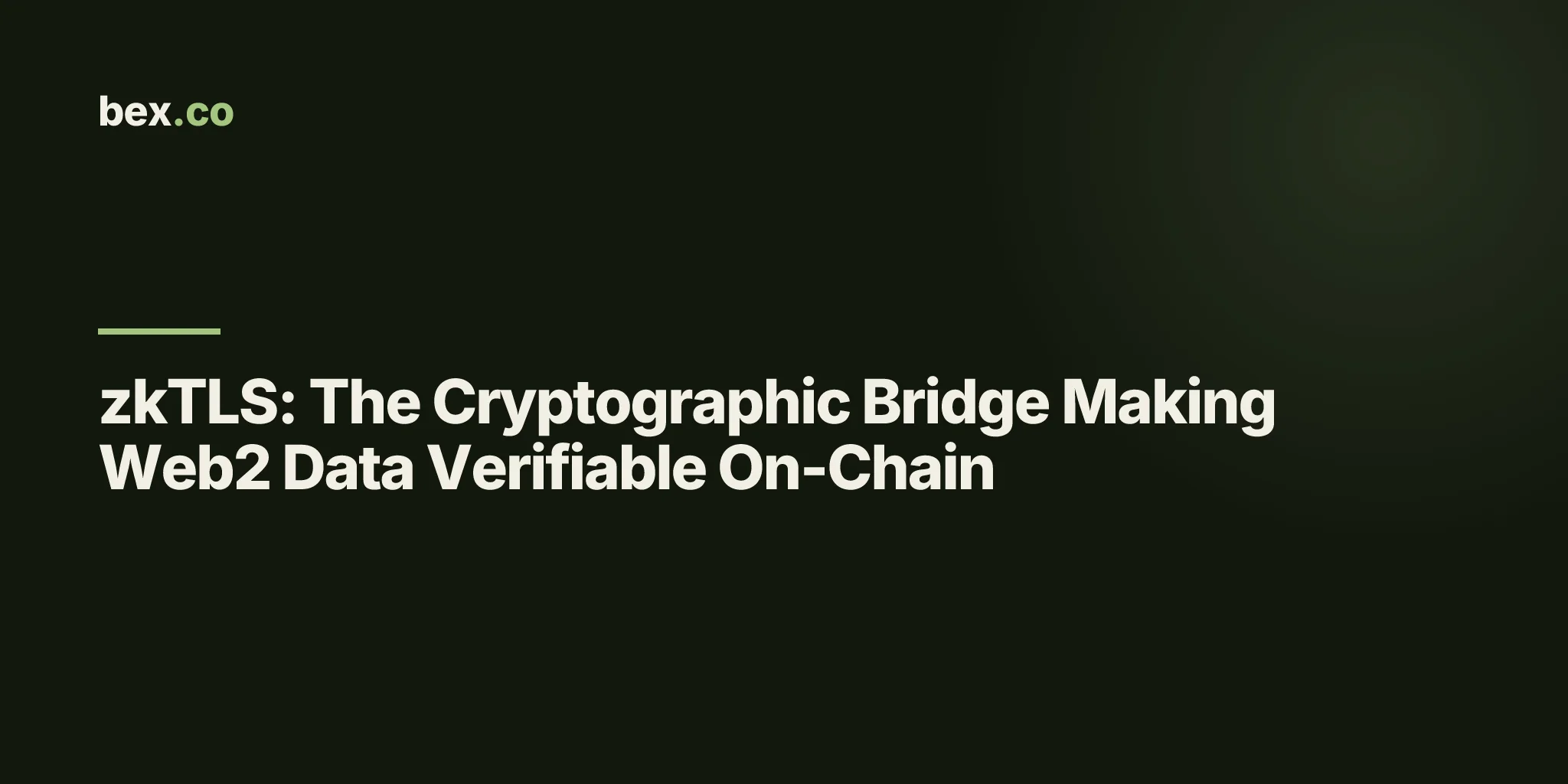 zkTLS: The Cryptographic Bridge Making Web2 Data Verifiable On-Chain