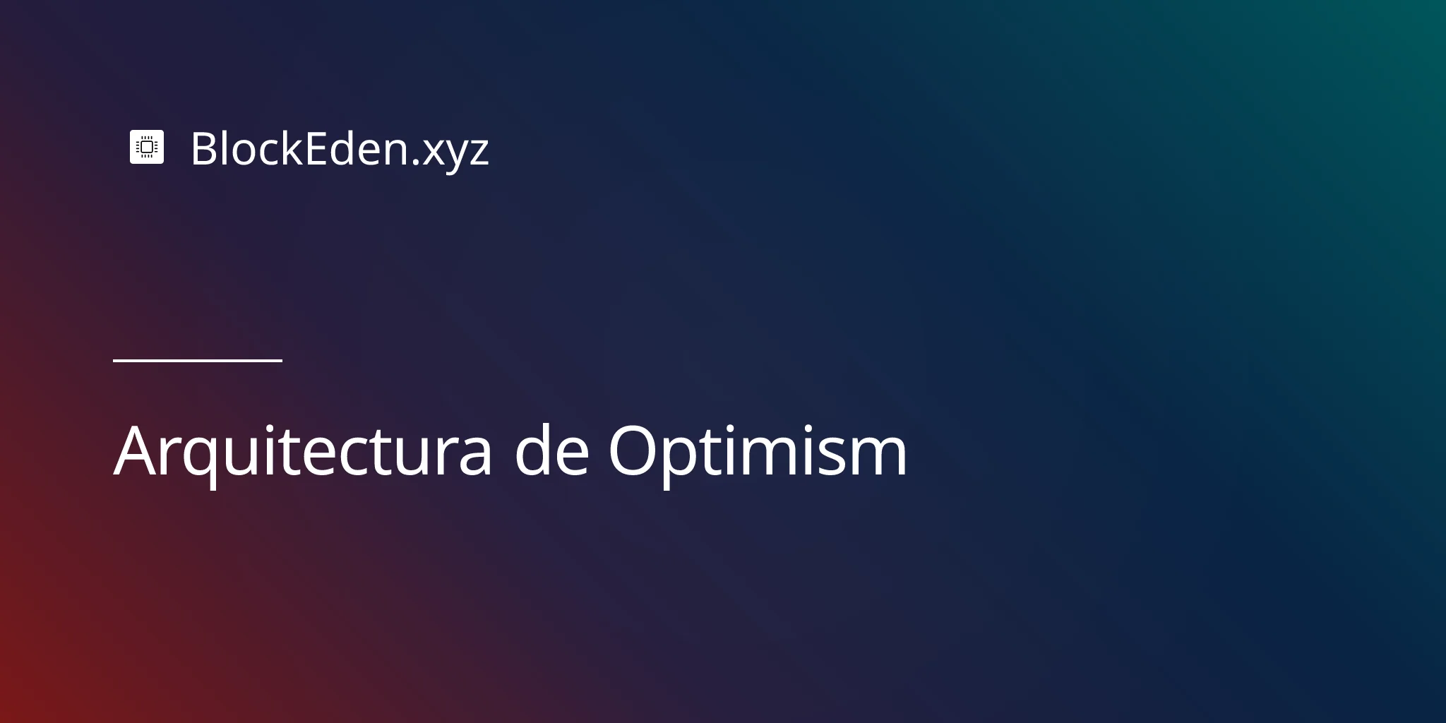 Arquitectura de Optimism