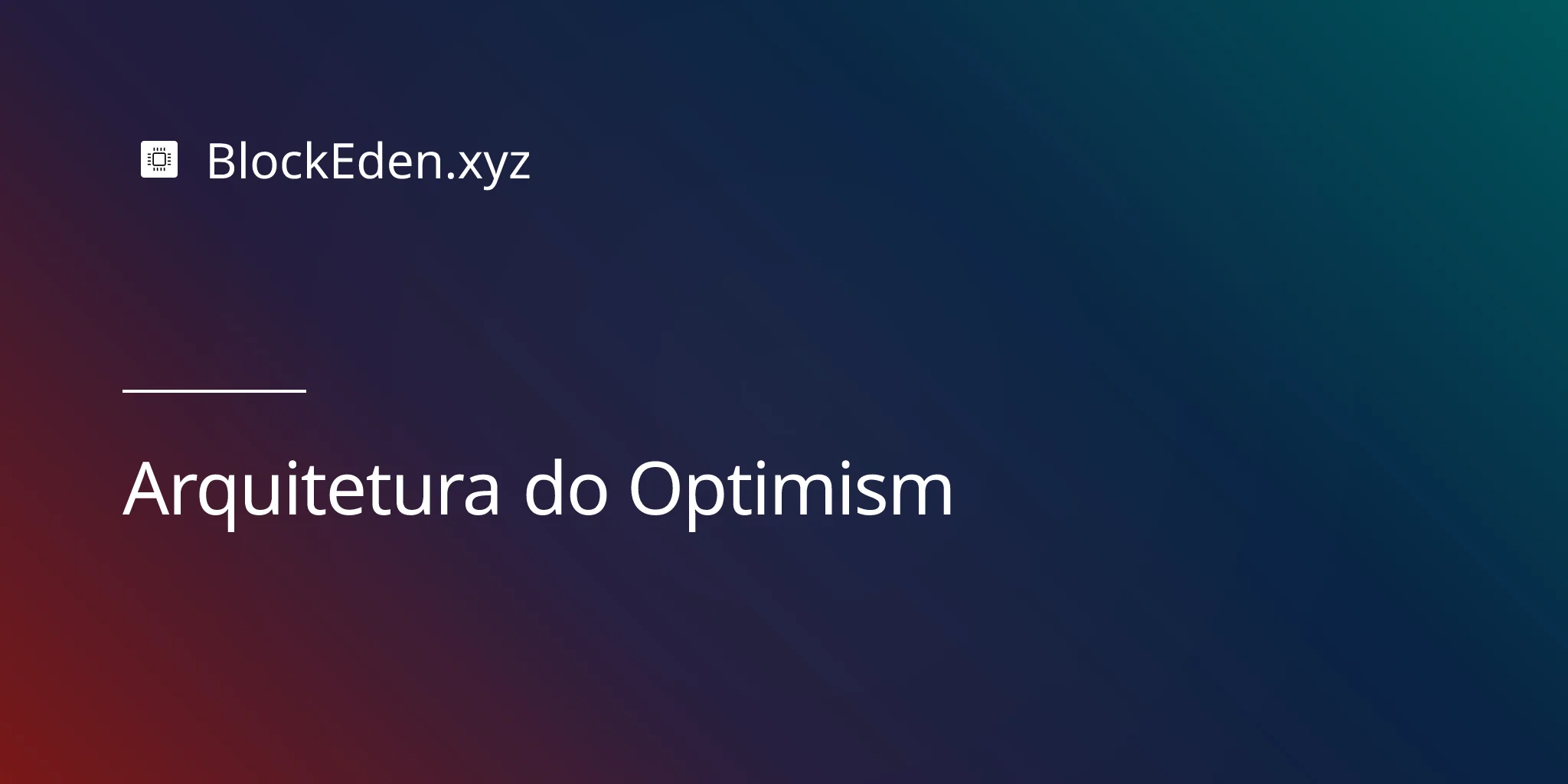Arquitetura do Optimism
