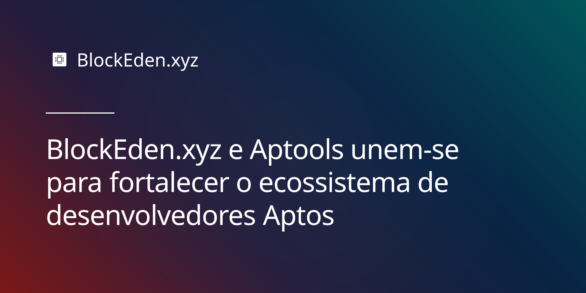 BlockEden.xyz e Aptools unem-se para fortalecer o ecossistema de desenvolvedores Aptos